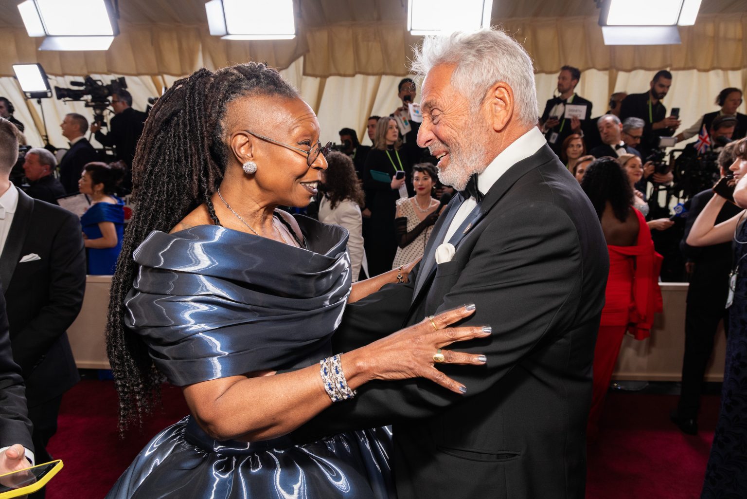 Whoopi Goldberg arrives on the red carpet of the 97th Oscars® at the Dolby® Theatre at Ovation Hollywood on Sunday, March 2, 2025.