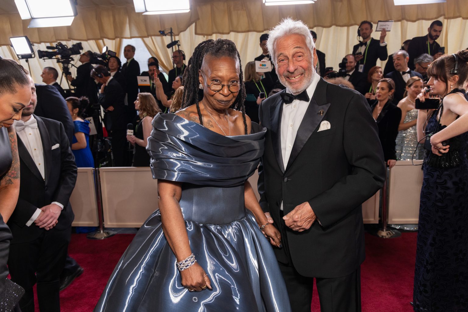 Whoopi Goldberg arrives on the red carpet of the 97th Oscars® at the Dolby® Theatre at Ovation Hollywood on Sunday, March 2, 2025.