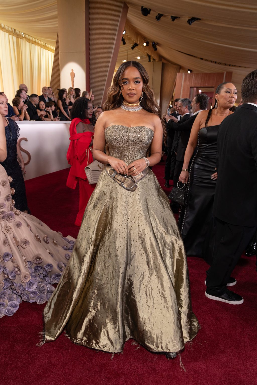 H.E.R. arrives on the red carpet of the 97th Oscars® at the Dolby® Theatre at Ovation Hollywood on Sunday, March 2, 2025.