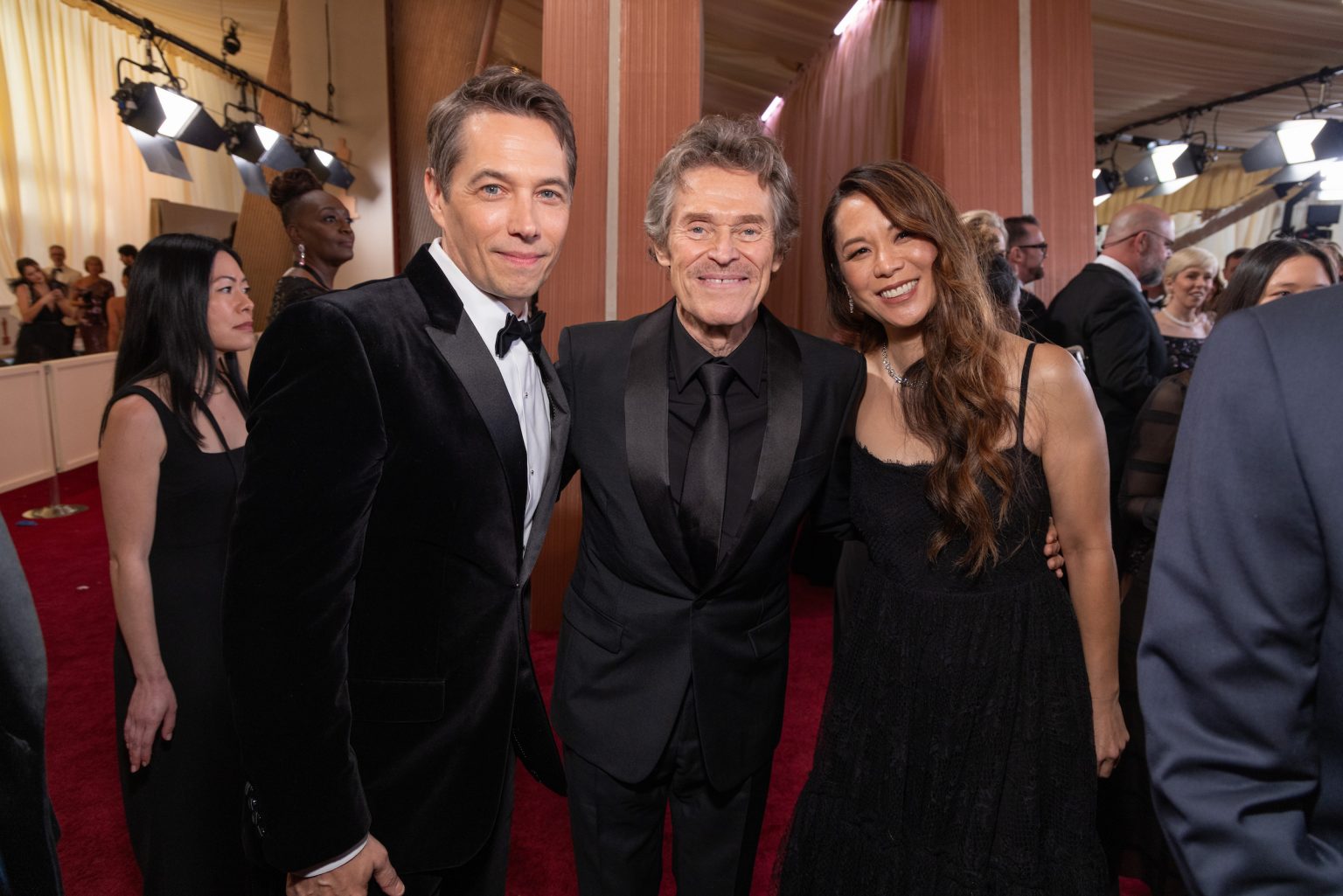 Willem Dafoe and guests arrive on the red carpet of the 97th Oscars® at the Dolby® Theatre at Ovation Hollywood on Sunday, March 2, 2025.