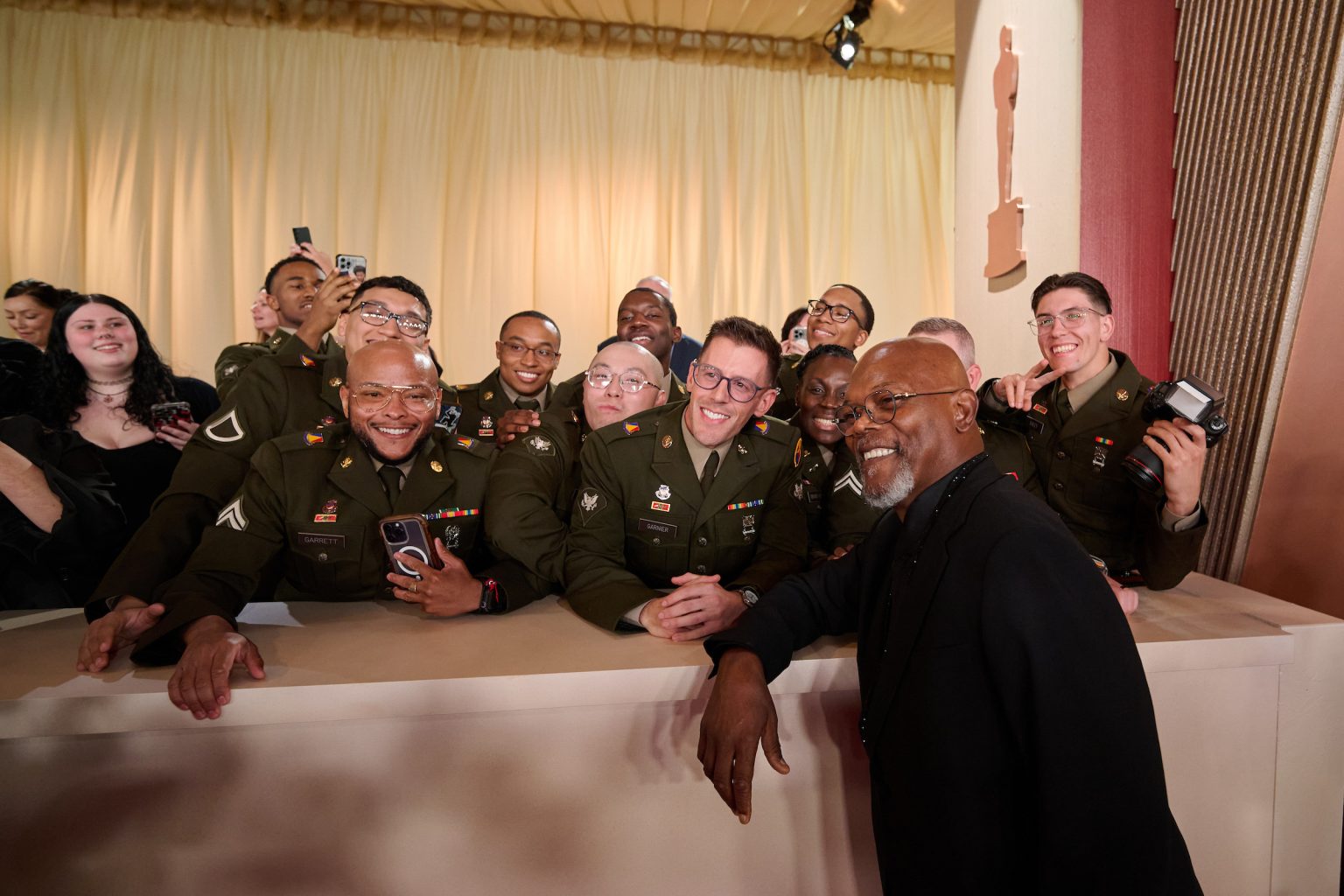 Samuel L. Jackson arrives on the red carpet of the 97th Oscars® at the Dolby® Theatre at Ovation Hollywood on Sunday, March 2, 2025.