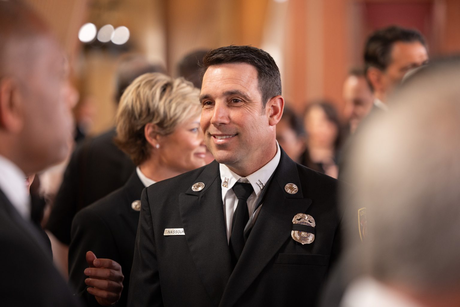 Los Angeles area first responders arrive on the red carpet of the 97th Oscars® at the Dolby® Theatre at Ovation Hollywood on Sunday, March 2, 2025.