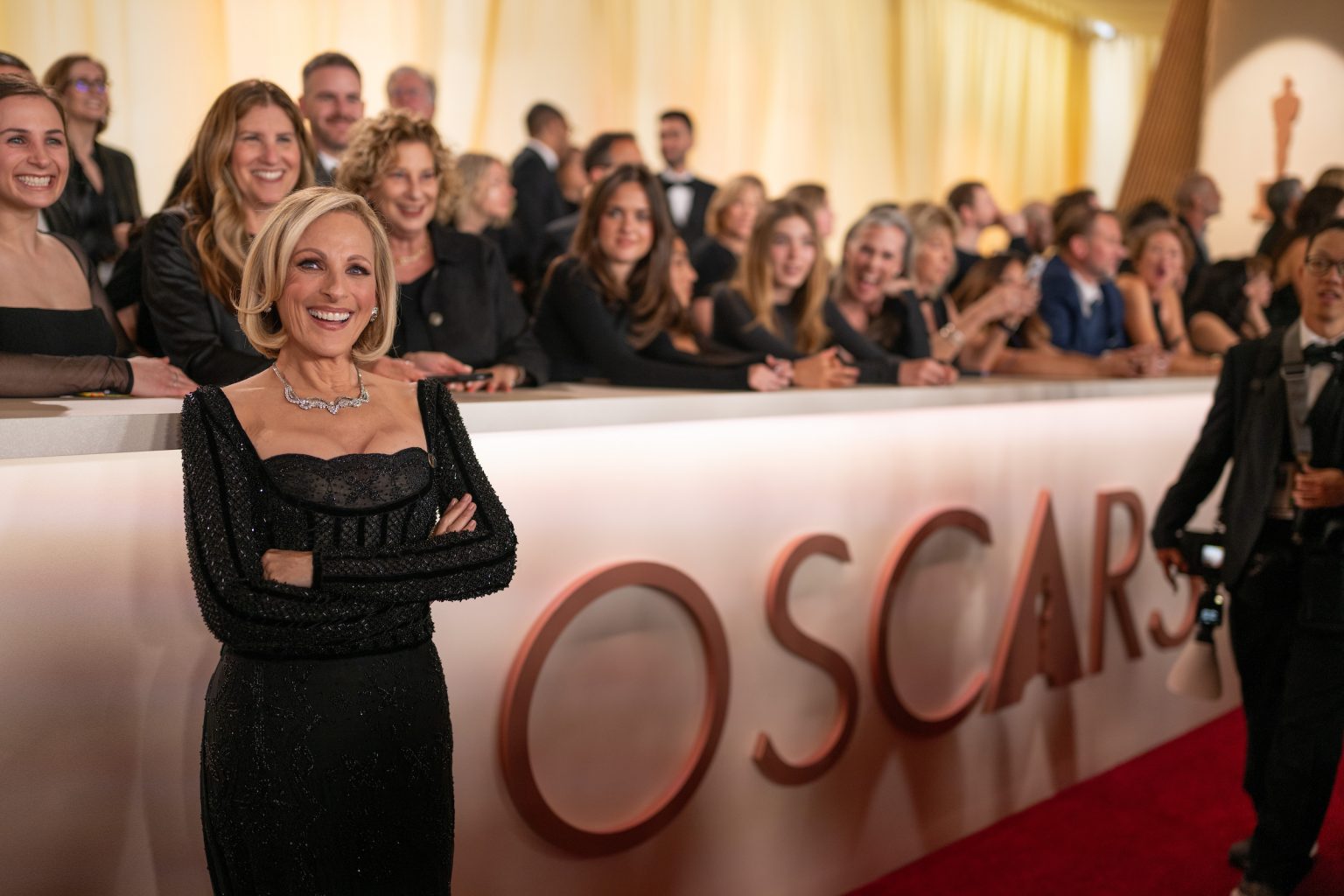 Marlee Matlin arrives on the red carpet of the 97th Oscars® at the Dolby® Theatre at Ovation Hollywood on Sunday, March 2, 2025.