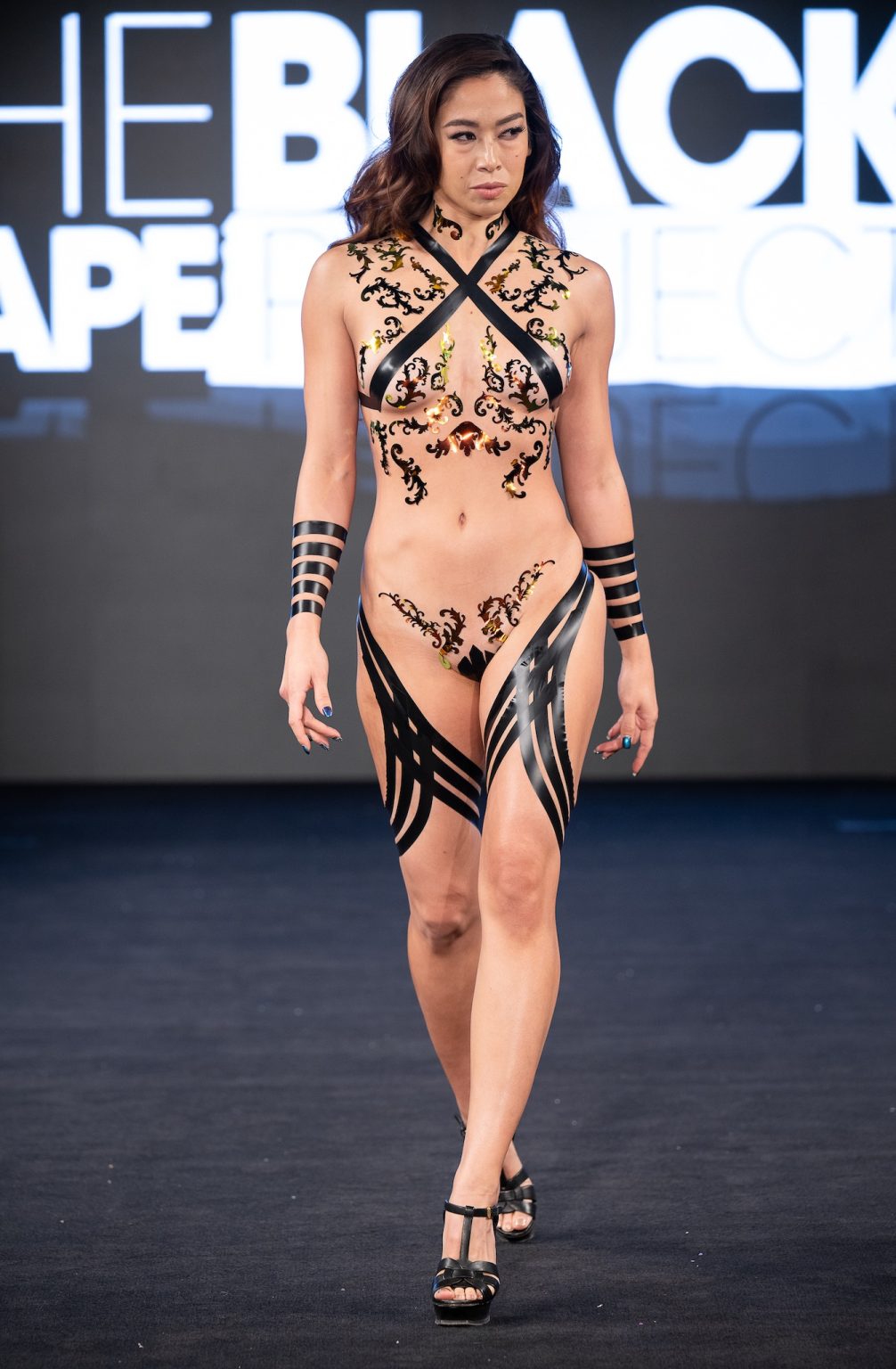 Black Tape Project Runway Show from NYFW New York Fashion Week | Powered By Art Hearts Fashion