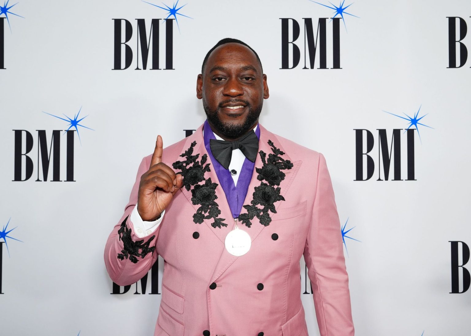 ATLANTA, GEORGIA - APRIL 03: Jarmone E. Davis attends the 2025 BMI Trailblazers of Gospel Music Awards at Flourish Atlanta on April 03, 2025 in Atlanta, Georgia. (Photo by Erika Goldring/Getty Images for BMI)