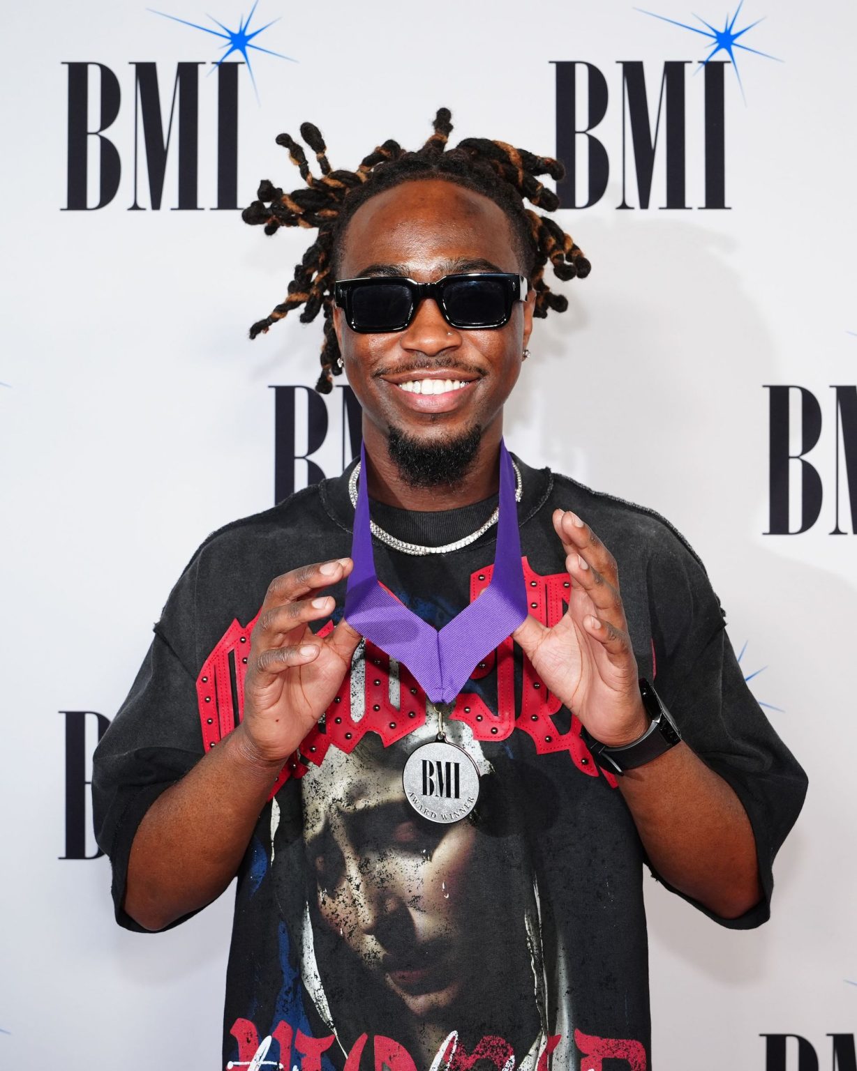ATLANTA, GEORGIA - APRIL 03: Jabreh Deshon Shaw aka UPSTRZ attends the 2025 BMI Trailblazers of Gospel Music Awards at Flourish Atlanta on April 03, 2025 in Atlanta, Georgia. (Photo by Erika Goldring/Getty Images for BMI)