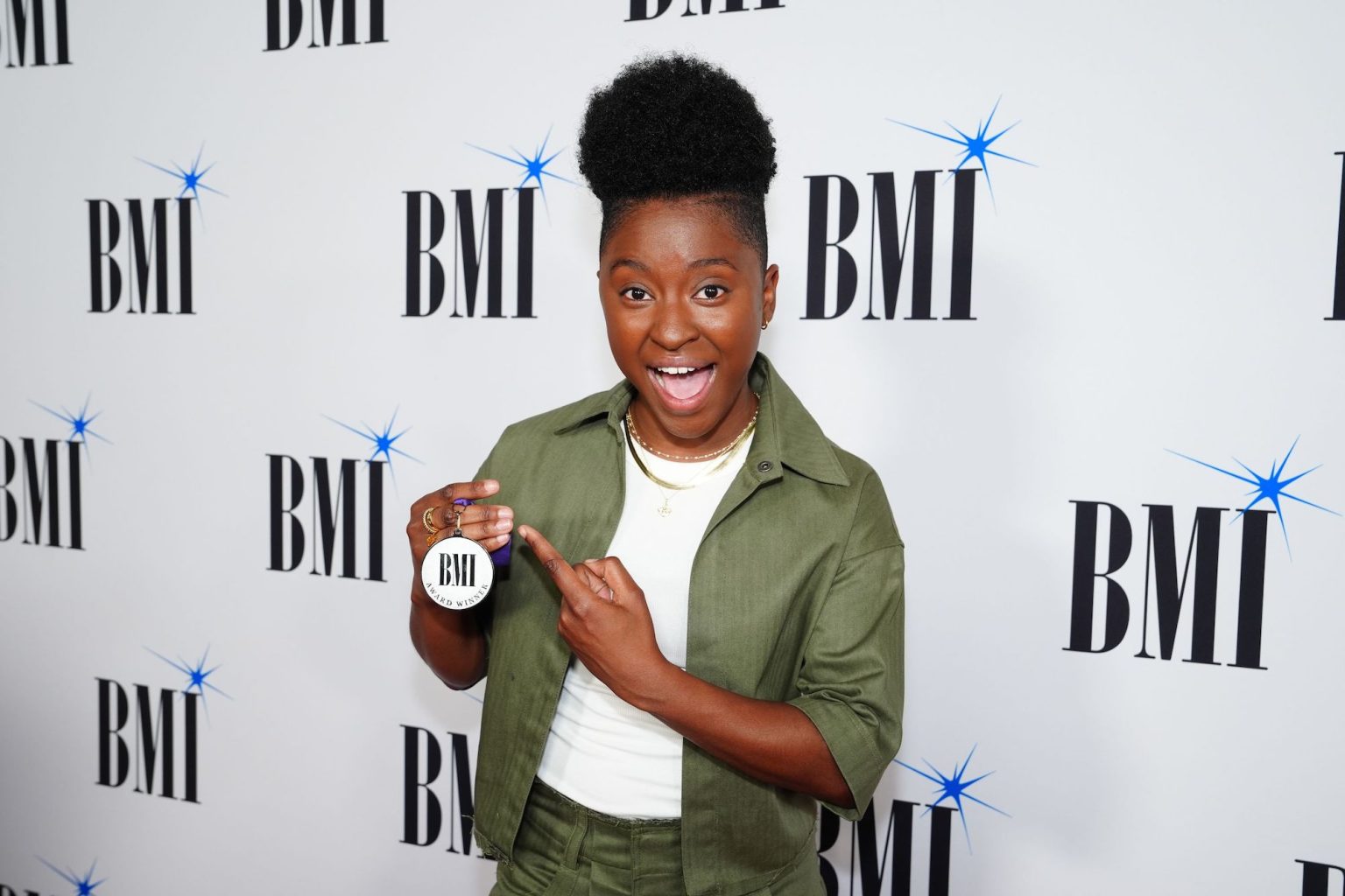 ATLANTA, GEORGIA - APRIL 03: Jess Russ attends the 2025 BMI Trailblazers of Gospel Music Awards at Flourish Atlanta on April 03, 2025 in Atlanta, Georgia. (Photo by Erika Goldring/Getty Images for BMI)