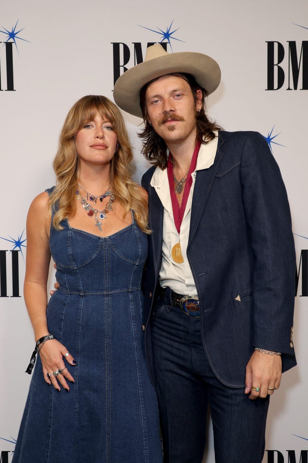 BEVERLY HILLS, CALIFORNIA - MAY 13: (L-R) Meg LaFrantz and Jack LaFrantz attend the 2025 BMI Pop Awards at Beverly Wilshire, A Four Seasons Hotel on May 13, 2025 in Beverly Hills, California. (Photo by JC Olivera/Getty Images for BMI)