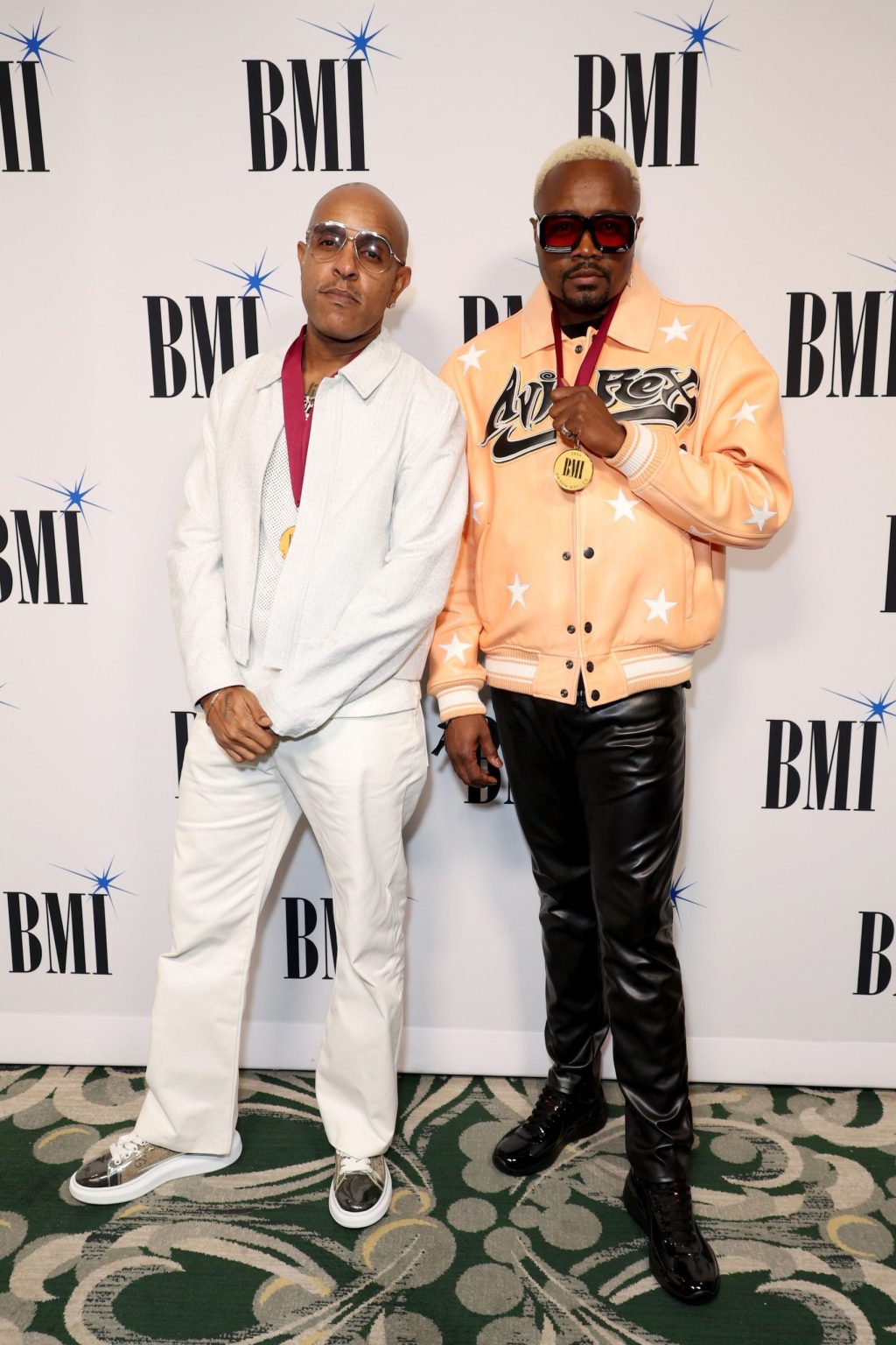 BEVERLY HILLS, CALIFORNIA - MAY 13: (L-R) Verse Simmonds and Akil "WorldwideFresh" King attend the 2025 BMI Pop Awards at Beverly Wilshire, A Four Seasons Hotel on May 13, 2025 in Beverly Hills, California. (Photo by JC Olivera/Getty Images for BMI)