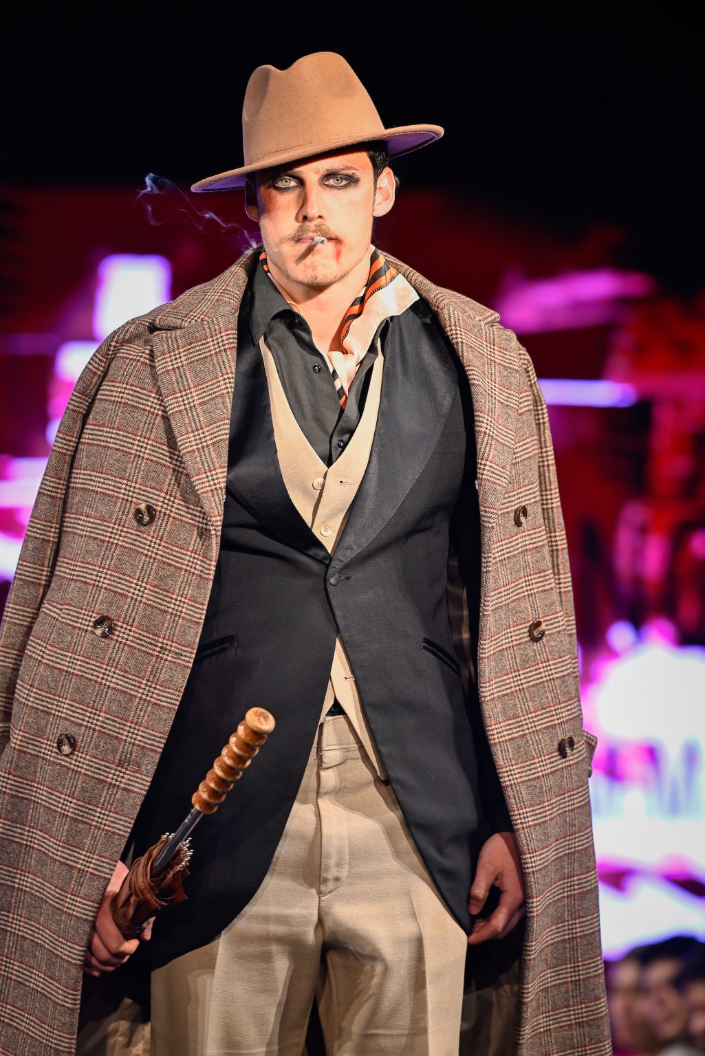 NEW YORK, NEW YORK - FEBRUARY 06: A model walks the runway at the Danny Nguyen show during New York Fashion Week Powered By Art Hearts Fashion at The Angel Orensanz Foundation on February 06, 2025 in New York City. (Photo by Arun Nevader/Getty Images for Art Hearts Fashion)