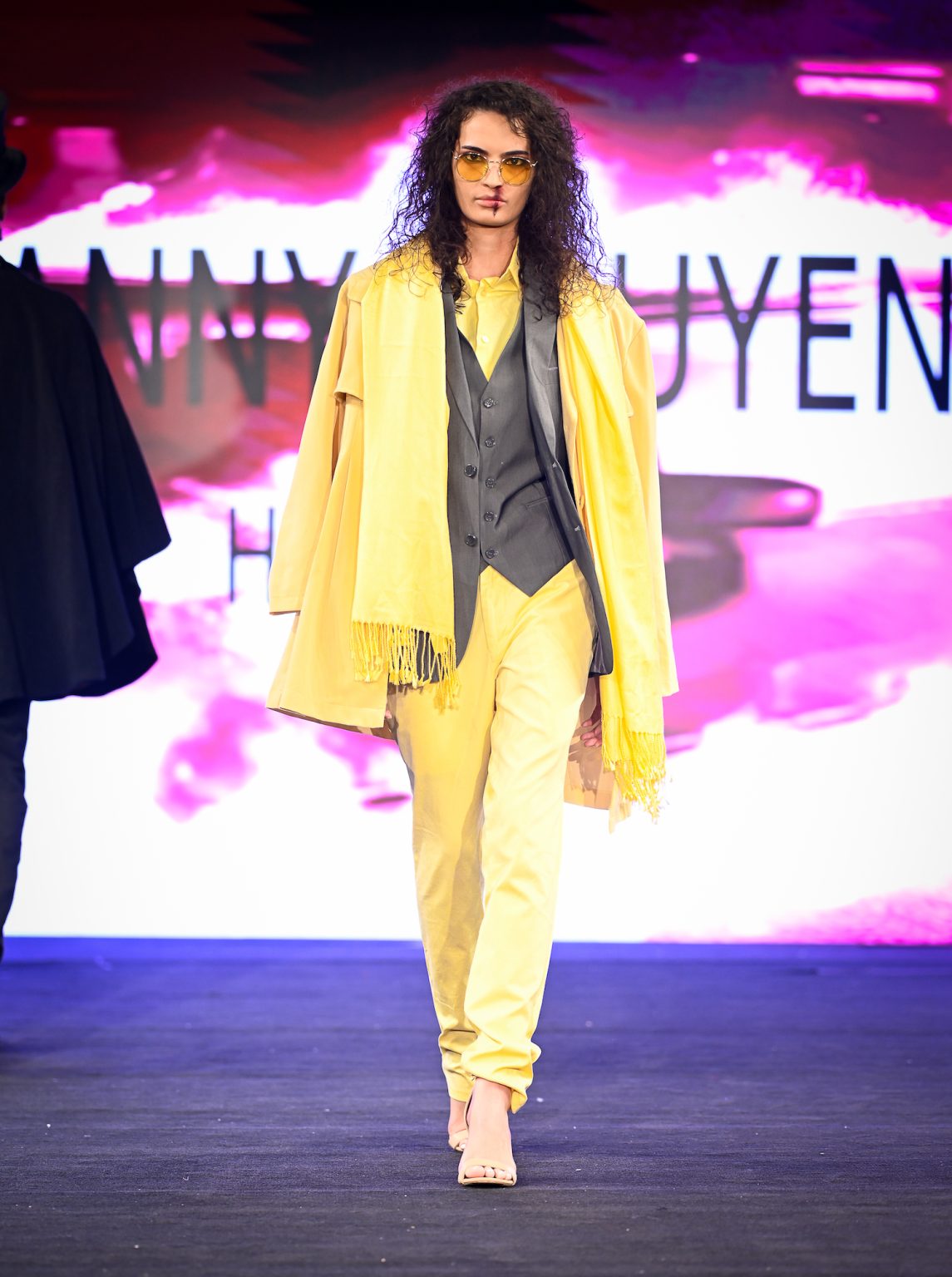 NEW YORK, NEW YORK - FEBRUARY 06: A model walks the runway at the Danny Nguyen show during New York Fashion Week Powered By Art Hearts Fashion at The Angel Orensanz Foundation on February 06, 2025 in New York City. (Photo by Arun Nevader/Getty Images for Art Hearts Fashion)