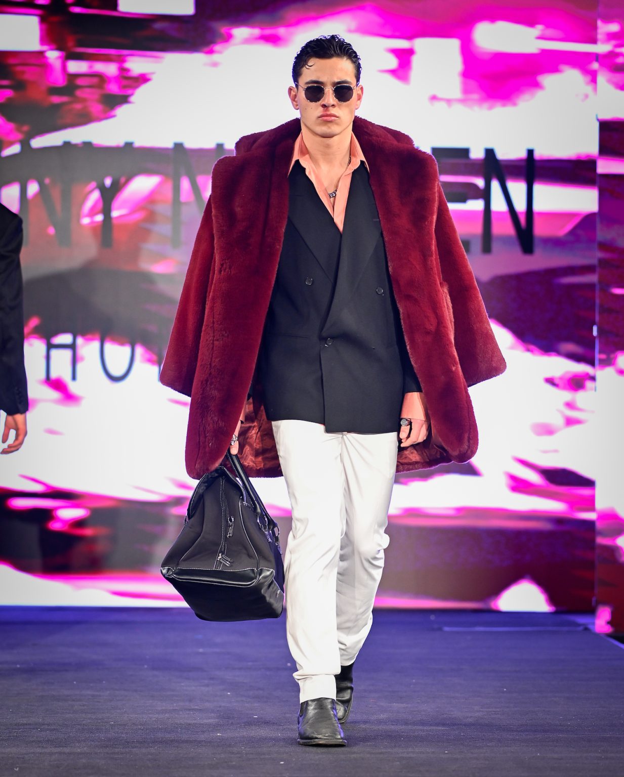 NEW YORK, NEW YORK - FEBRUARY 06: A model walks the runway at the Danny Nguyen show during New York Fashion Week Powered By Art Hearts Fashion at The Angel Orensanz Foundation on February 06, 2025 in New York City. (Photo by Arun Nevader/Getty Images for Art Hearts Fashion)