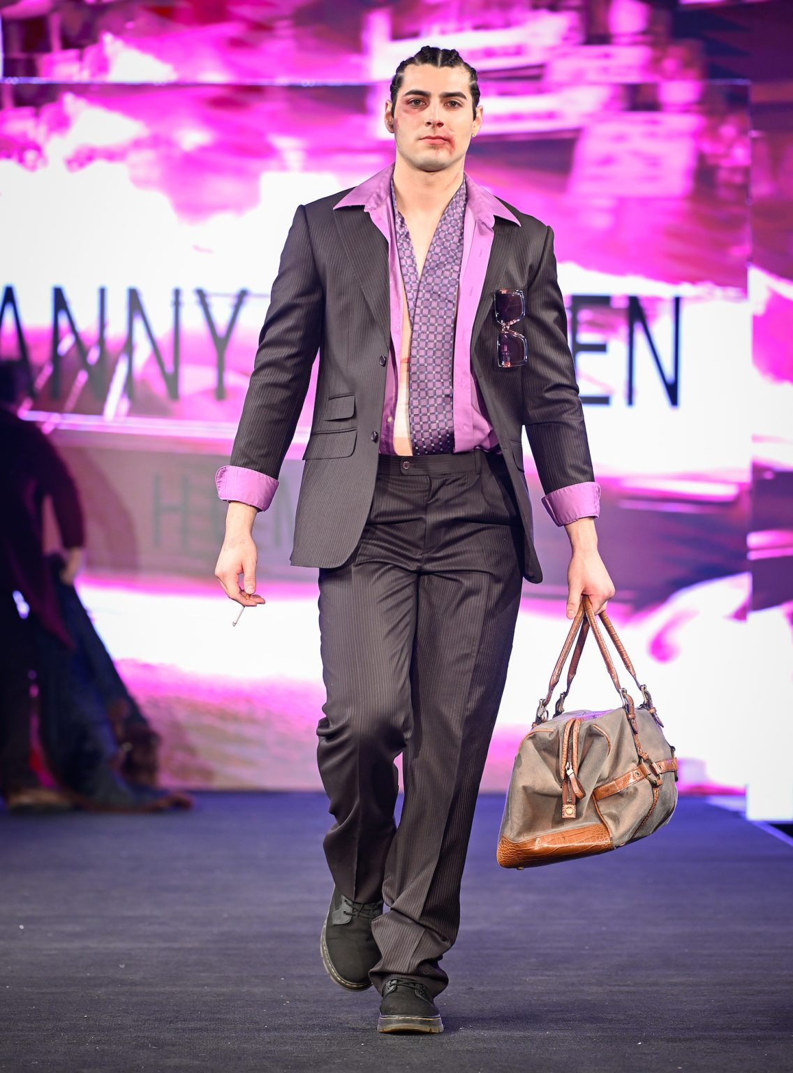 NEW YORK, NEW YORK - FEBRUARY 06: A model walks the runway at the Danny Nguyen show during New York Fashion Week Powered By Art Hearts Fashion at The Angel Orensanz Foundation on February 06, 2025 in New York City. (Photo by Arun Nevader/Getty Images for Art Hearts Fashion)