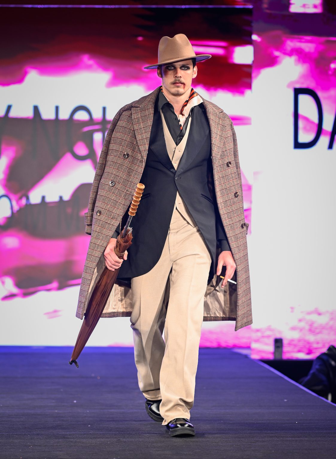 NEW YORK, NEW YORK - FEBRUARY 06: A model walks the runway at the Danny Nguyen show during New York Fashion Week Powered By Art Hearts Fashion at The Angel Orensanz Foundation on February 06, 2025 in New York City. (Photo by Arun Nevader/Getty Images for Art Hearts Fashion)