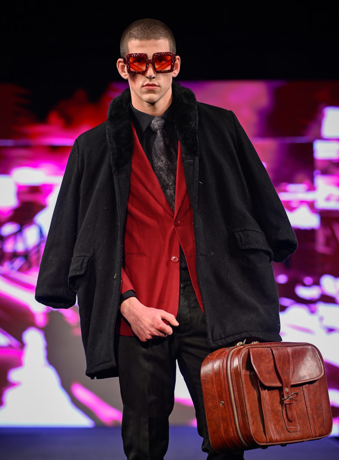 NEW YORK, NEW YORK - FEBRUARY 06: A model walks the runway at the Danny Nguyen show during New York Fashion Week Powered By Art Hearts Fashion at The Angel Orensanz Foundation on February 06, 2025 in New York City. (Photo by Arun Nevader/Getty Images for Art Hearts Fashion)