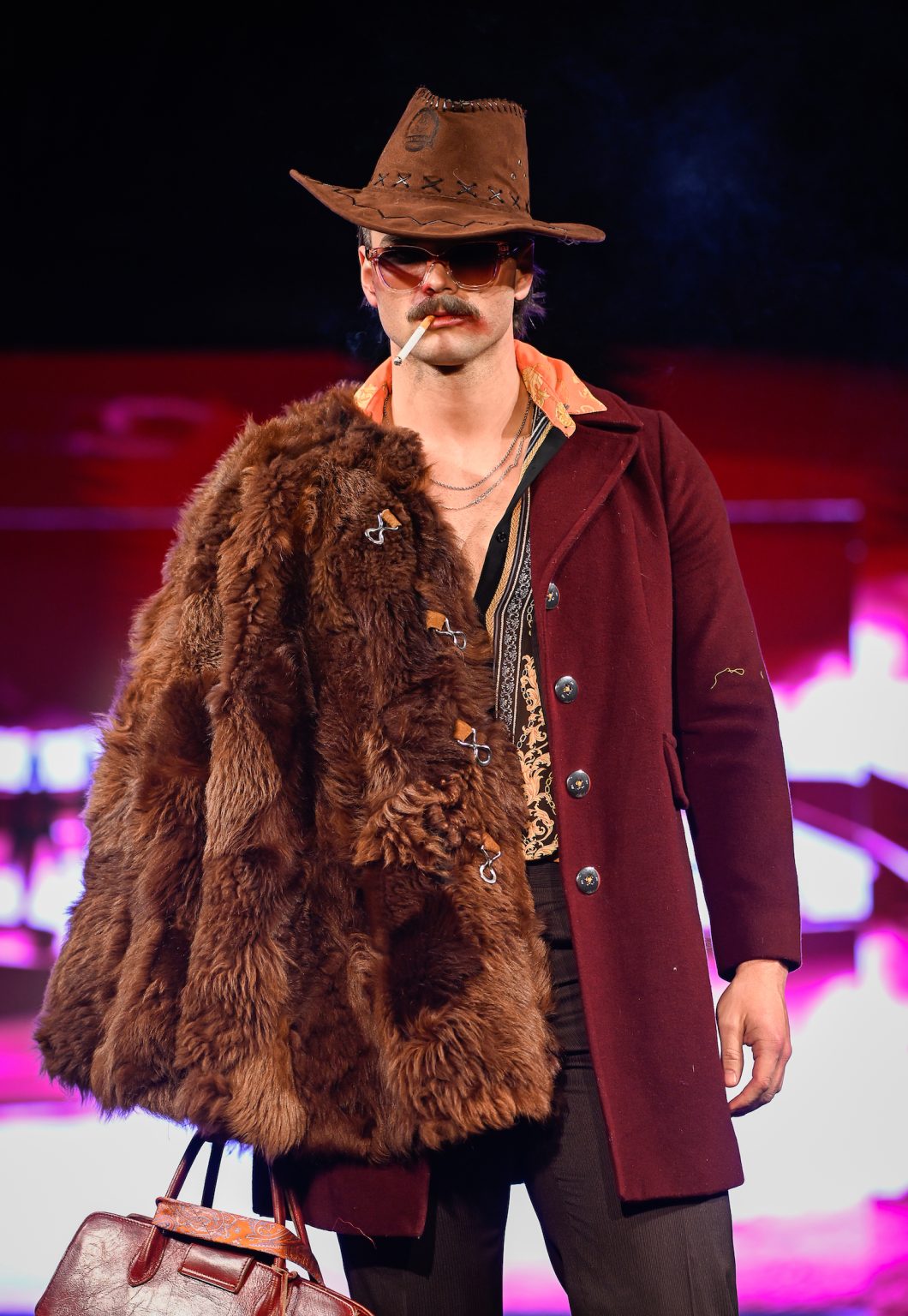 NEW YORK, NEW YORK - FEBRUARY 06: A model walks the runway at the Danny Nguyen show during New York Fashion Week Powered By Art Hearts Fashion at The Angel Orensanz Foundation on February 06, 2025 in New York City. (Photo by Arun Nevader/Getty Images for Art Hearts Fashion)