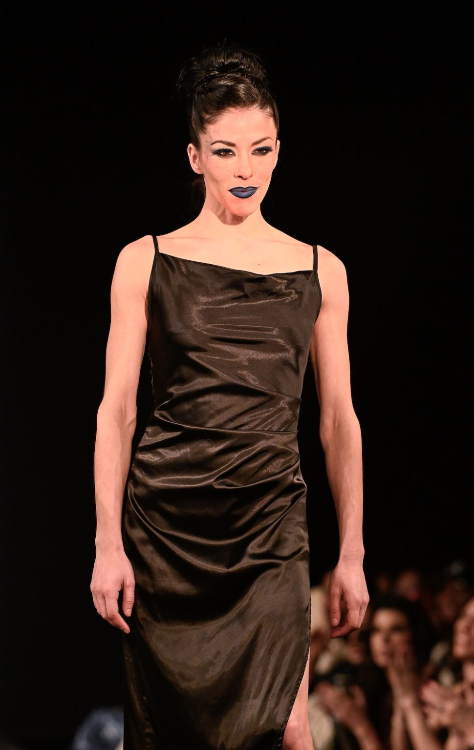 NEW YORK, NEW YORK - FEBRUARY 07: Cara Seymour walks the runway at the Electric Circus NYC show during New York Fashion Week Powered By Art Hearts Fashion at The Angel Orensanz Foundation on February 07, 2025 in New York City. (Photo by Arun Nevader/Getty Images for Art Hearts Fashion)