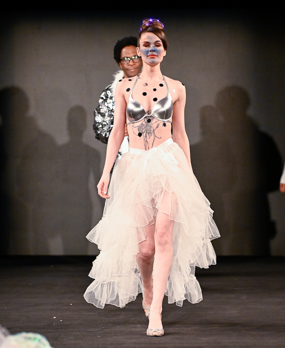 NEW YORK, NEW YORK - FEBRUARY 07: Models walk the runway at the Electric Circus NYC show during New York Fashion Week Powered By Art Hearts Fashion at The Angel Orensanz Foundation on February 07, 2025 in New York City. (Photo by Arun Nevader/Getty Images for Art Hearts Fashion)