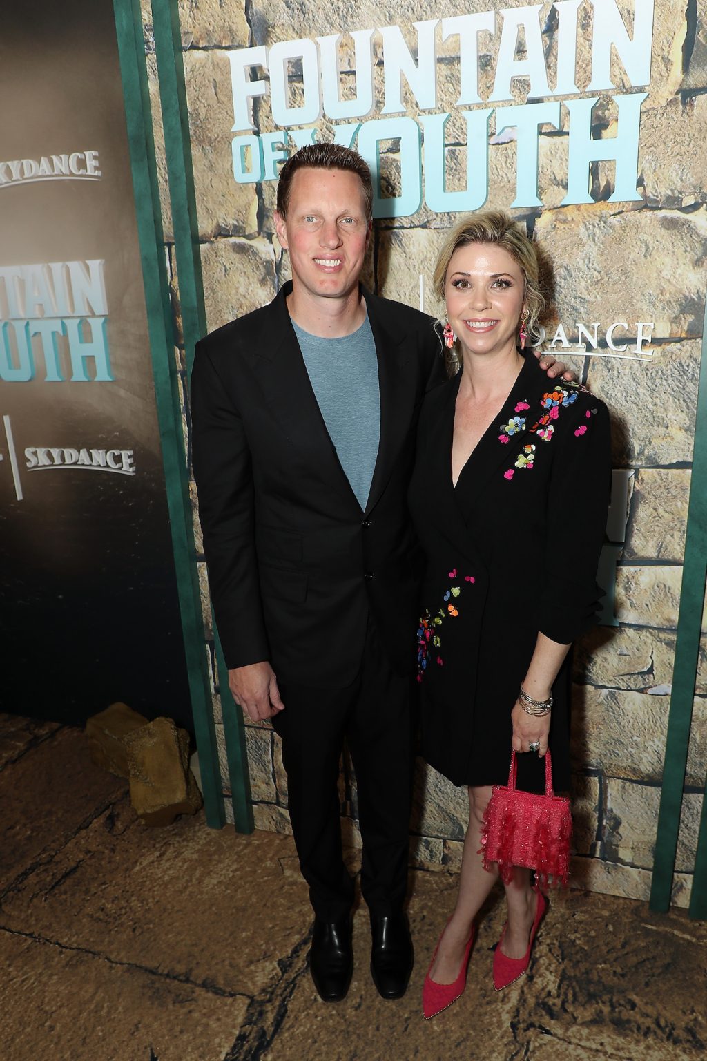 New York, New York - 5/19/25 - David Ellison (Skydance) and Sandra Lynn Modic attends the World Premiere screening of Apple Original Films’ “Fountain of Youth” at the American Museum of Natural History. “Fountain of Youth” streams globally on Apple TV+ on Friday, May 23, 2025. -PICTURED: David Ellison (Skydance) and Sandra Lynn Modic - PHOTO by: Marion Curtis / Starpix for Apple Original Films - Location: American Museum of Natural History