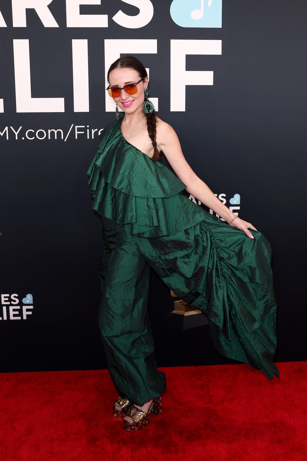 LOS ANGELES, CALIFORNIA - FEBRUARY 02: Fleur Barron attends the 67th Annual GRAMMY Awards on February 02, 2025 in Los Angeles, California. (Photo by Matt Winkelmeyer/Getty Images for The Recording Academy)