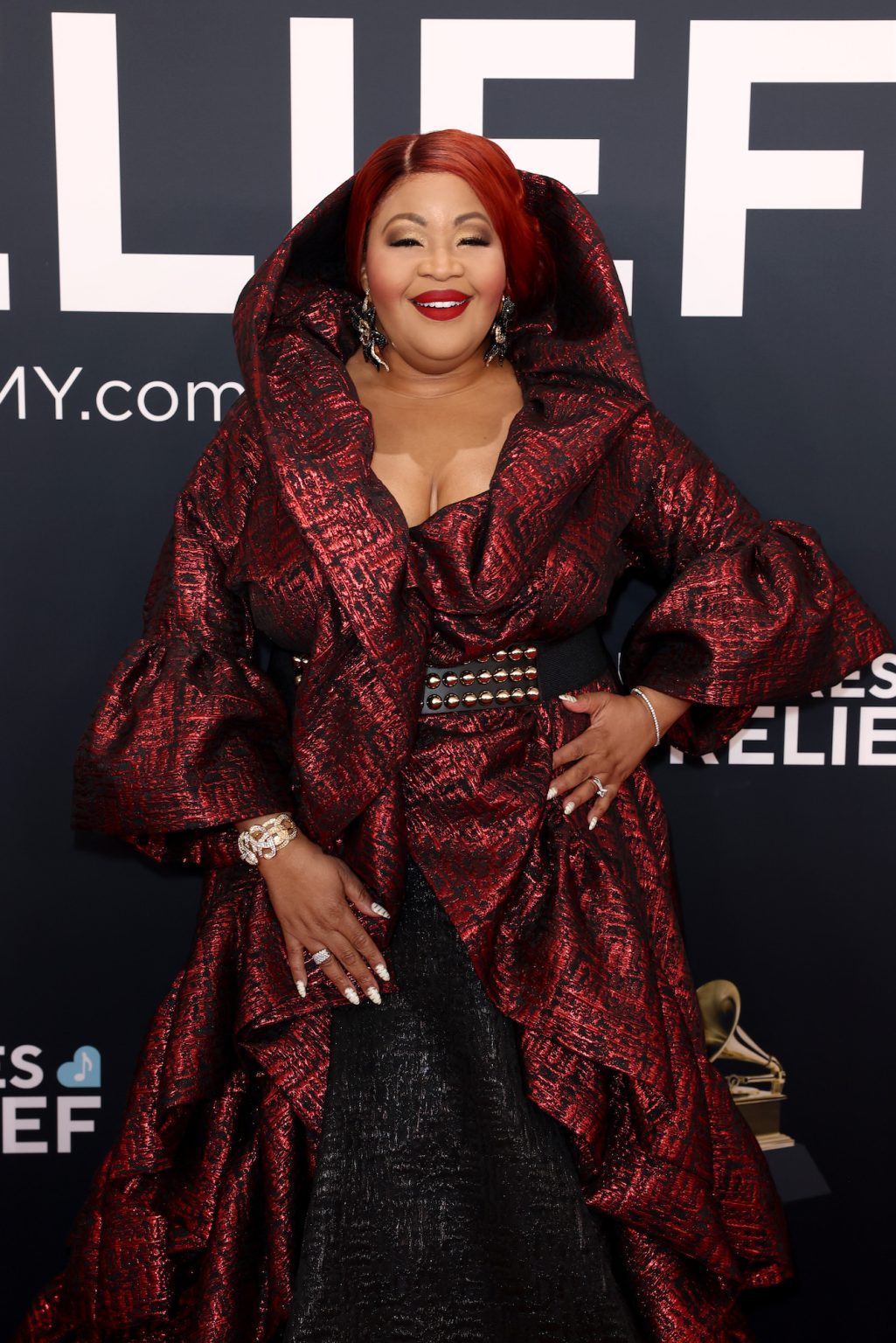 LOS ANGELES, CALIFORNIA - FEBRUARY 02: Karen Slack attends the 67th Annual GRAMMY Awards on February 02, 2025 in Los Angeles, California. (Photo by Matt Winkelmeyer/Getty Images for The Recording Academy)