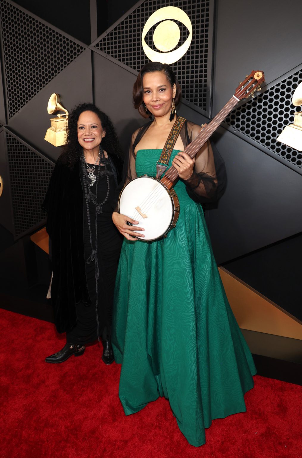LOS ANGELES, CALIFORNIA - FEBRUARY 02: Rhiannon Giddens attends the 67th Annual GRAMMY Awards at Crypto.com Arena on February 02, 2025 in Los Angeles, California. (Photo by Kevin Mazur/Getty Images for The Recording Academy)