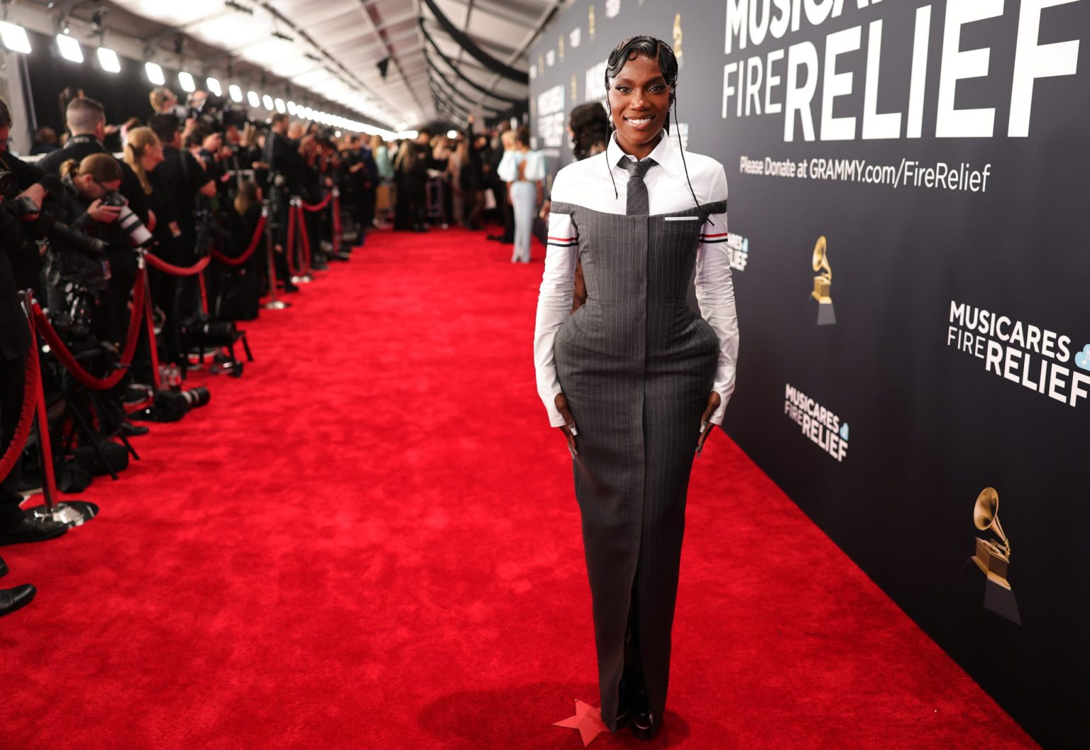 LOS ANGELES, CALIFORNIA - FEBRUARY 02: Doechii attends the 67th Annual GRAMMY Awards at Crypto.com Arena on February 02, 2025 in Los Angeles, California. (Photo by Neilson Barnard/Getty Images for The Recording Academy)