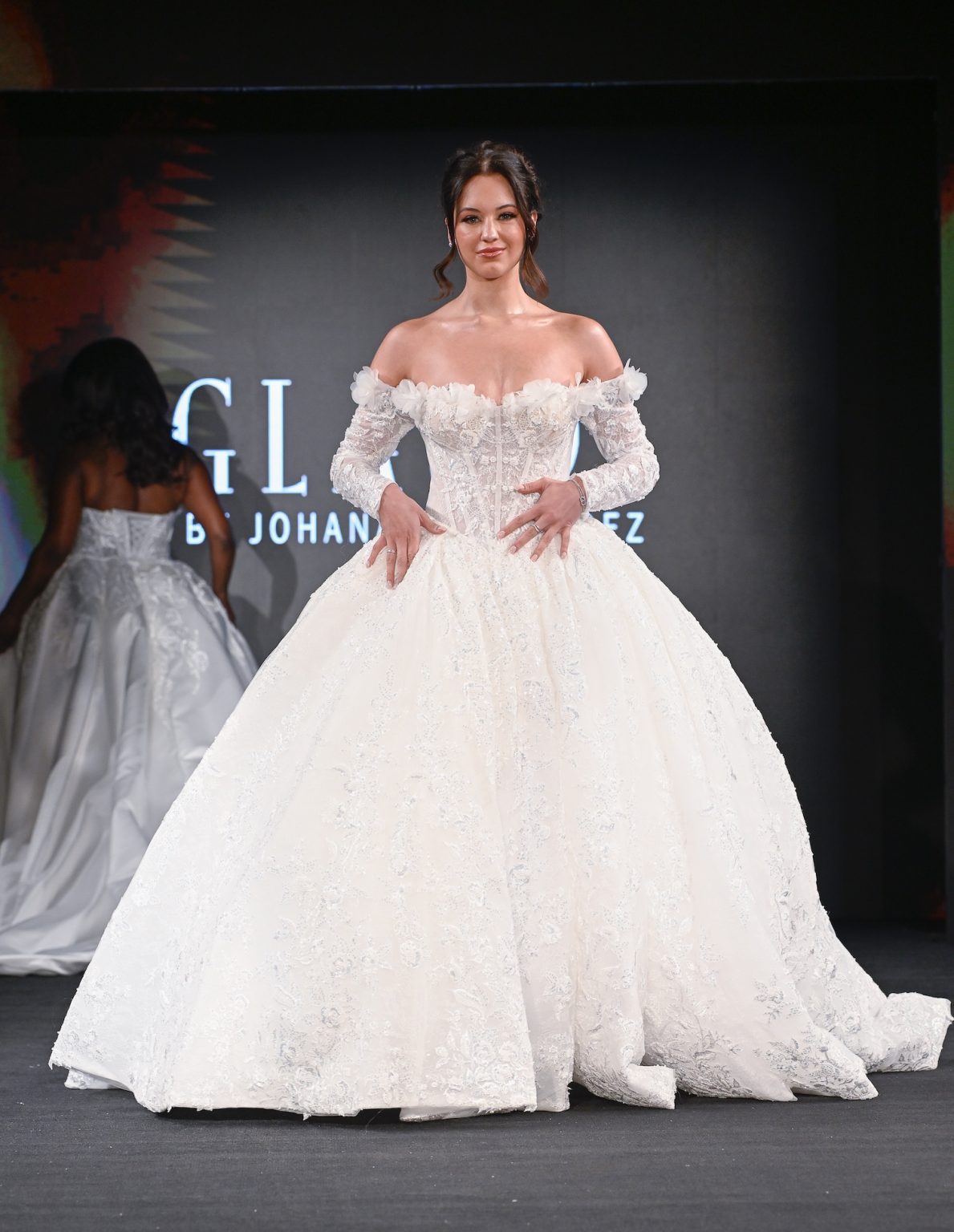 NEW YORK, NEW YORK - FEBRUARY 06: A model walks the runway at the Glaudi show during New York Fashion Week Powered By Art Hearts Fashion at The Angel Orensanz Foundation on February 06, 2025 in New York City. (Photo by Arun Nevader/Getty Images for Art Hearts Fashion)