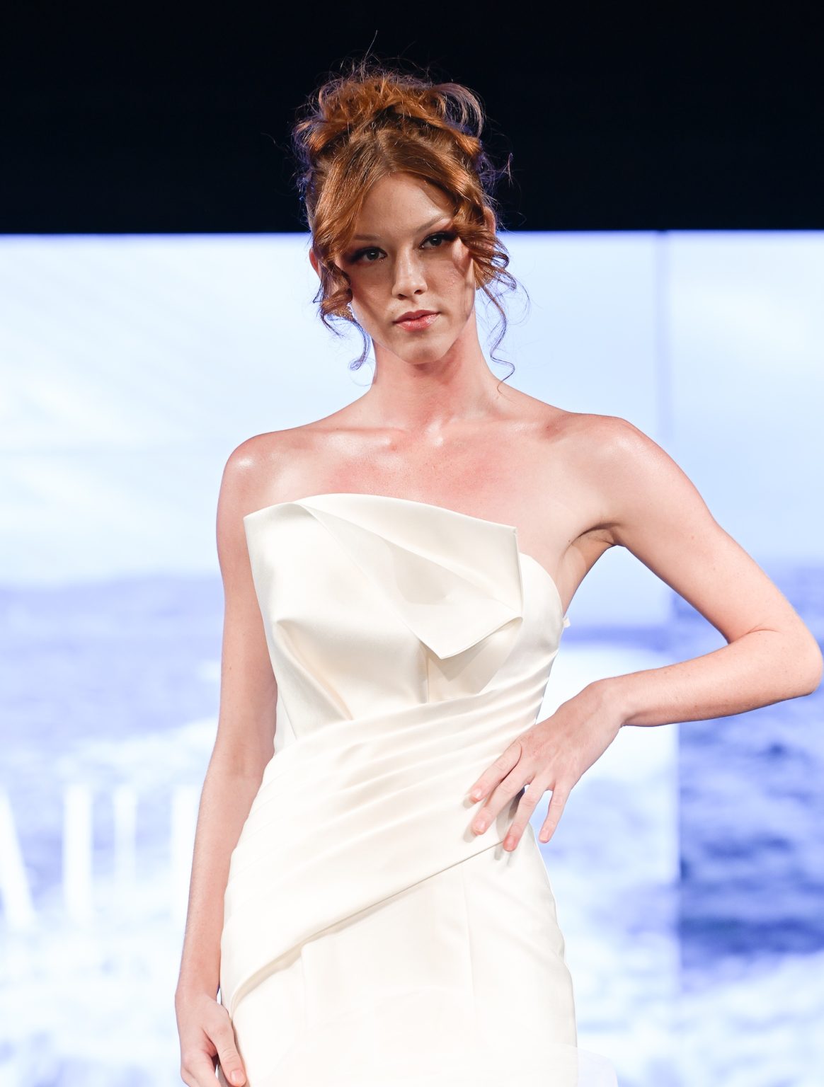 NEW YORK, NEW YORK - FEBRUARY 06: A model walks the runway at the Glaudi show during New York Fashion Week Powered By Art Hearts Fashion at The Angel Orensanz Foundation on February 06, 2025 in New York City. (Photo by Arun Nevader/Getty Images for Art Hearts Fashion)