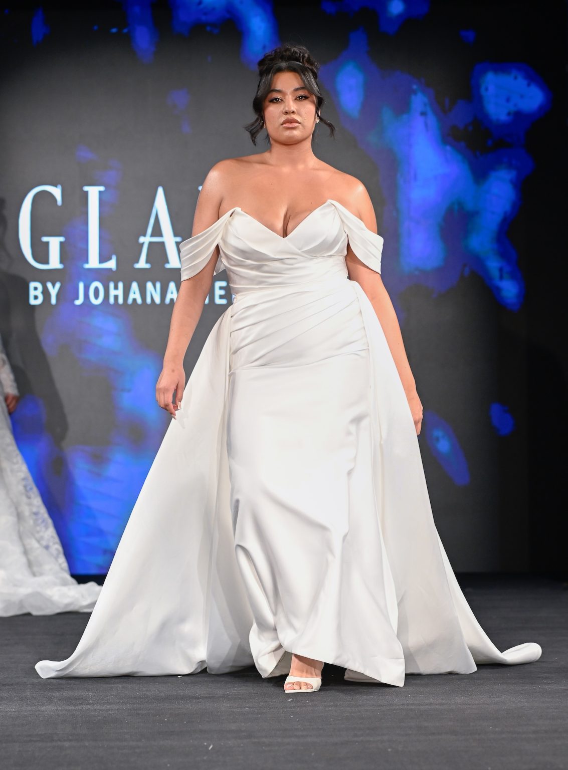 NEW YORK, NEW YORK - FEBRUARY 06: A model walks the runway at the Glaudi show during New York Fashion Week Powered By Art Hearts Fashion at The Angel Orensanz Foundation on February 06, 2025 in New York City. (Photo by Arun Nevader/Getty Images for Art Hearts Fashion)