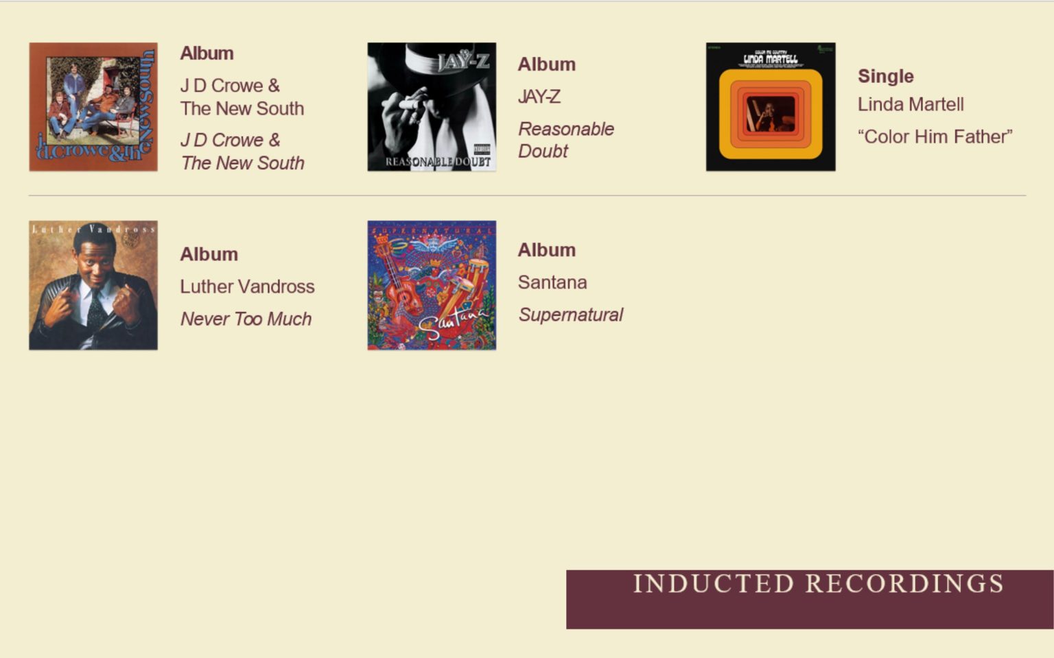 GRAMMY Hall Of Fame Gala - May 16