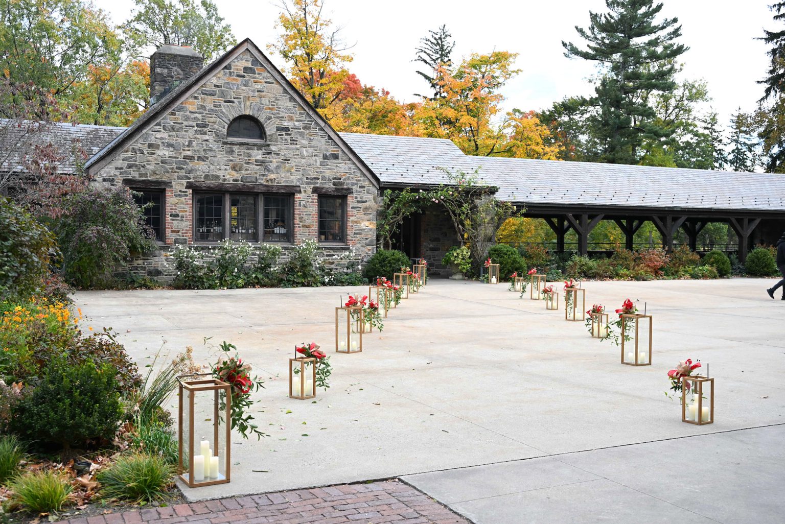 TARRYTOWN, NEW YORK - OCTOBER 17: A view of atmosphere during Hallmark Media's Channel's "Countdown To Christmas" party at Blue Hill at Stone Barns on October 17, 2024 in Tarrytown, New York. (Photo by Dave Kotinsky/Getty Images for Hallmark Media)