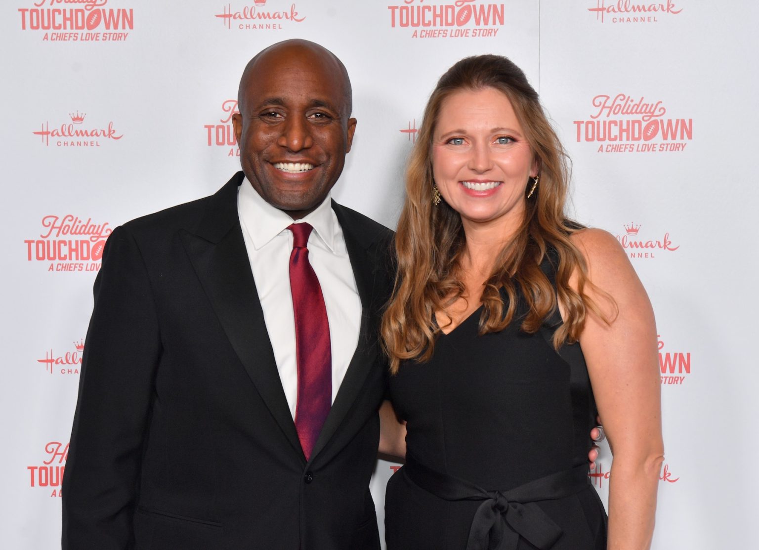 KANSAS CITY, MISSOURI - NOVEMBER 30: (L-R) Kansas City Mayor Quinton Lucas and Katherine Carttar attend Hallmark's Premiere Screening of Holiday Touchdown: A Chiefs Love Story on November 30, 2024 in Kansas City, Missouri. (Photo by Jason Davis/Getty Images for Hallmark Media)