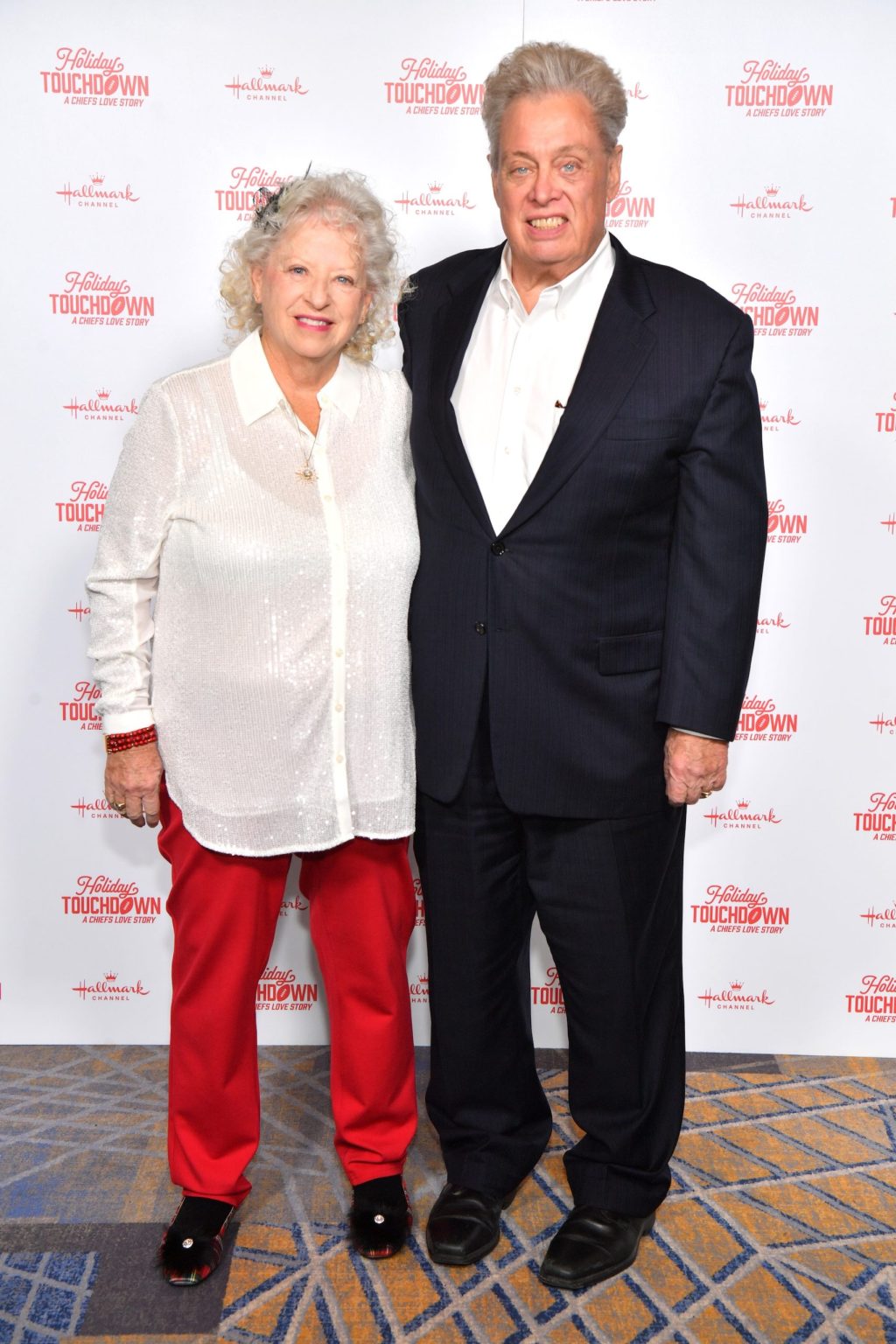 KANSAS CITY, MISSOURI - NOVEMBER 30: (L-R) Leigh Friedrich and Scott Friedrich attend Hallmark's Premiere Screening of Holiday Touchdown: A Chiefs Love Story on November 30, 2024 in Kansas City, Missouri. (Photo by Jason Davis/Getty Images for Hallmark Media)