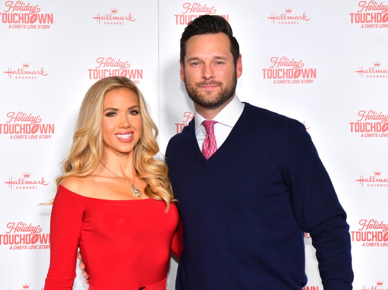 KANSAS CITY, MISSOURI - NOVEMBER 30: (L-R) Gracie Hunt and Cody Keith attend Hallmark's Premiere Screening of Holiday Touchdown: A Chiefs Love Story on November 30, 2024 in Kansas City, Missouri. (Photo by Jason Davis/Getty Images for Hallmark Media)