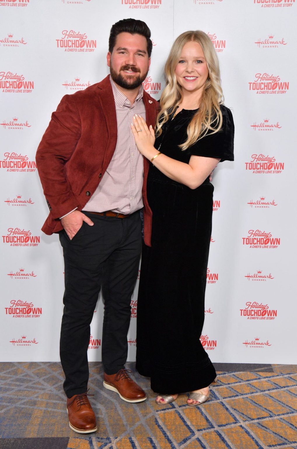 KANSAS CITY, MISSOURI - NOVEMBER 30: (L-R) Alex Martin and Haley Martin attend Hallmark's Premiere Screening of Holiday Touchdown: A Chiefs Love Story on November 30, 2024 in Kansas City, Missouri. (Photo by Jason Davis/Getty Images for Hallmark Media)