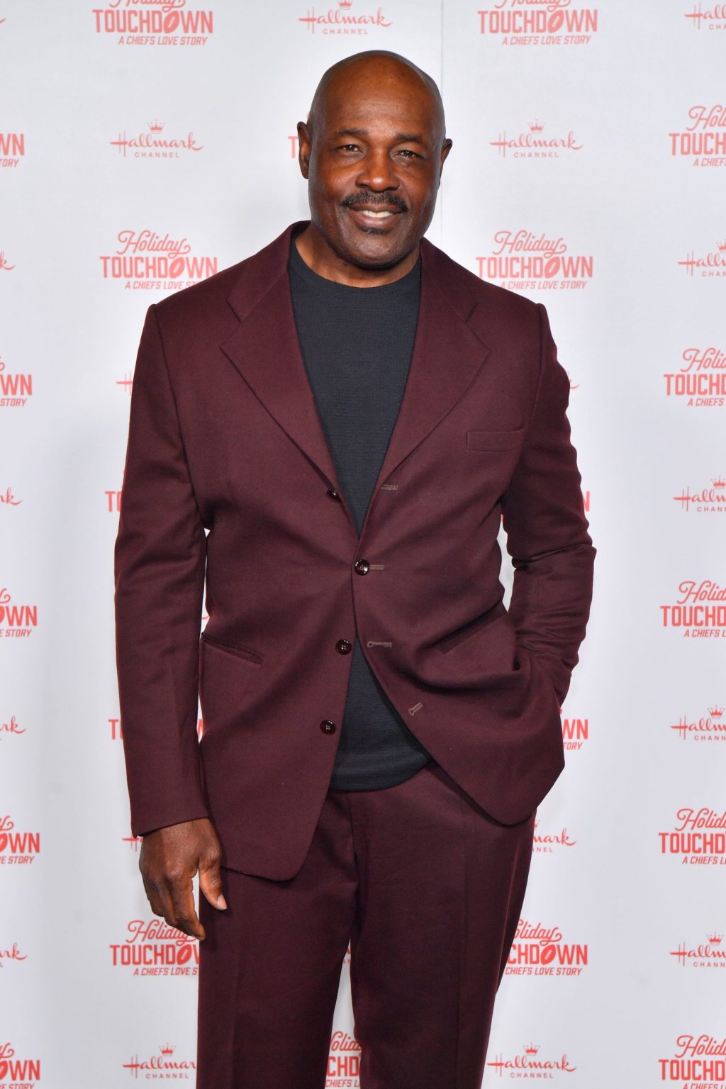 KANSAS CITY, MISSOURI - NOVEMBER 30: Christian Okoye attends Hallmark's Premiere Screening of Holiday Touchdown: A Chiefs Love Story on November 30, 2024 in Kansas City, Missouri. (Photo by Jason Davis/Getty Images for Hallmark Media)