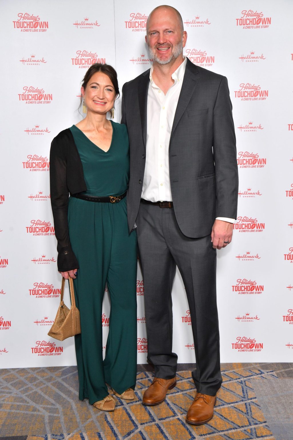 KANSAS CITY, MISSOURI - NOVEMBER 30: Lindsey Roy (L) attends Hallmark's Premiere Screening of Holiday Touchdown: A Chiefs Love Story on November 30, 2024 in Kansas City, Missouri. (Photo by Jason Davis/Getty Images for Hallmark Media)