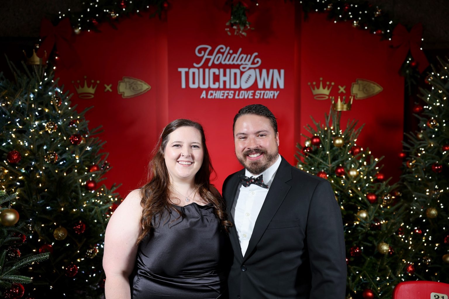 KANSAS CITY, MISSOURI - NOVEMBER 30: (L-R) Halley Parsons and Chance Parsons attend Hallmark's Premiere Screening of Holiday Touchdown: A Chiefs Love Story on November 30, 2024 in Kansas City, Missouri. (Photo by David Eulitt/Getty Images for Hallmark Media)
