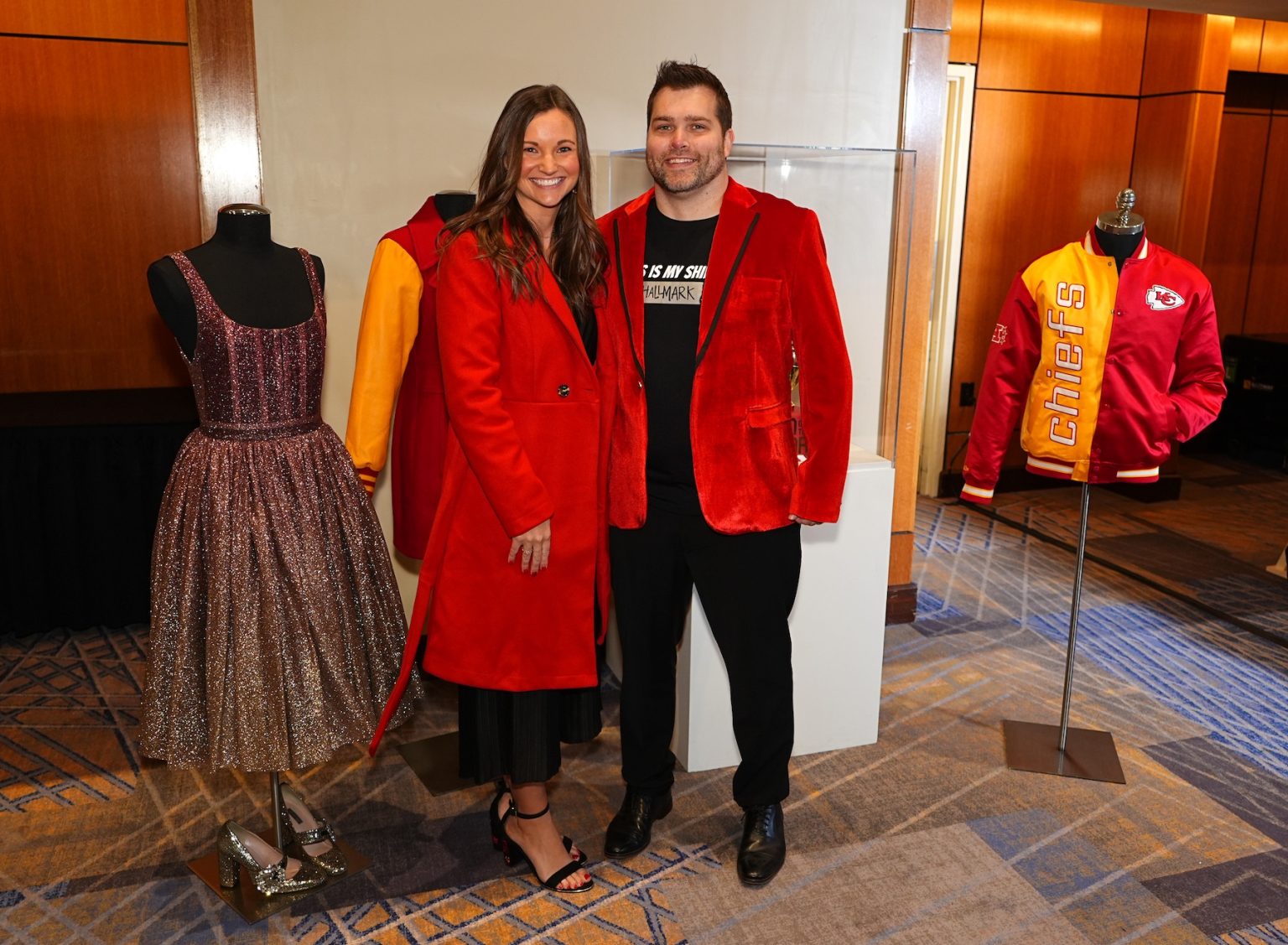 KANSAS CITY, MISSOURI - NOVEMBER 30: (L-R) Mallory Perry and Mitch Perry attend Hallmark's Premiere Screening of Holiday Touchdown: A Chiefs Love Story on November 30, 2024 in Kansas City, Missouri. (Photo by Kyle Rivas/Getty Images for Hallmark Media)