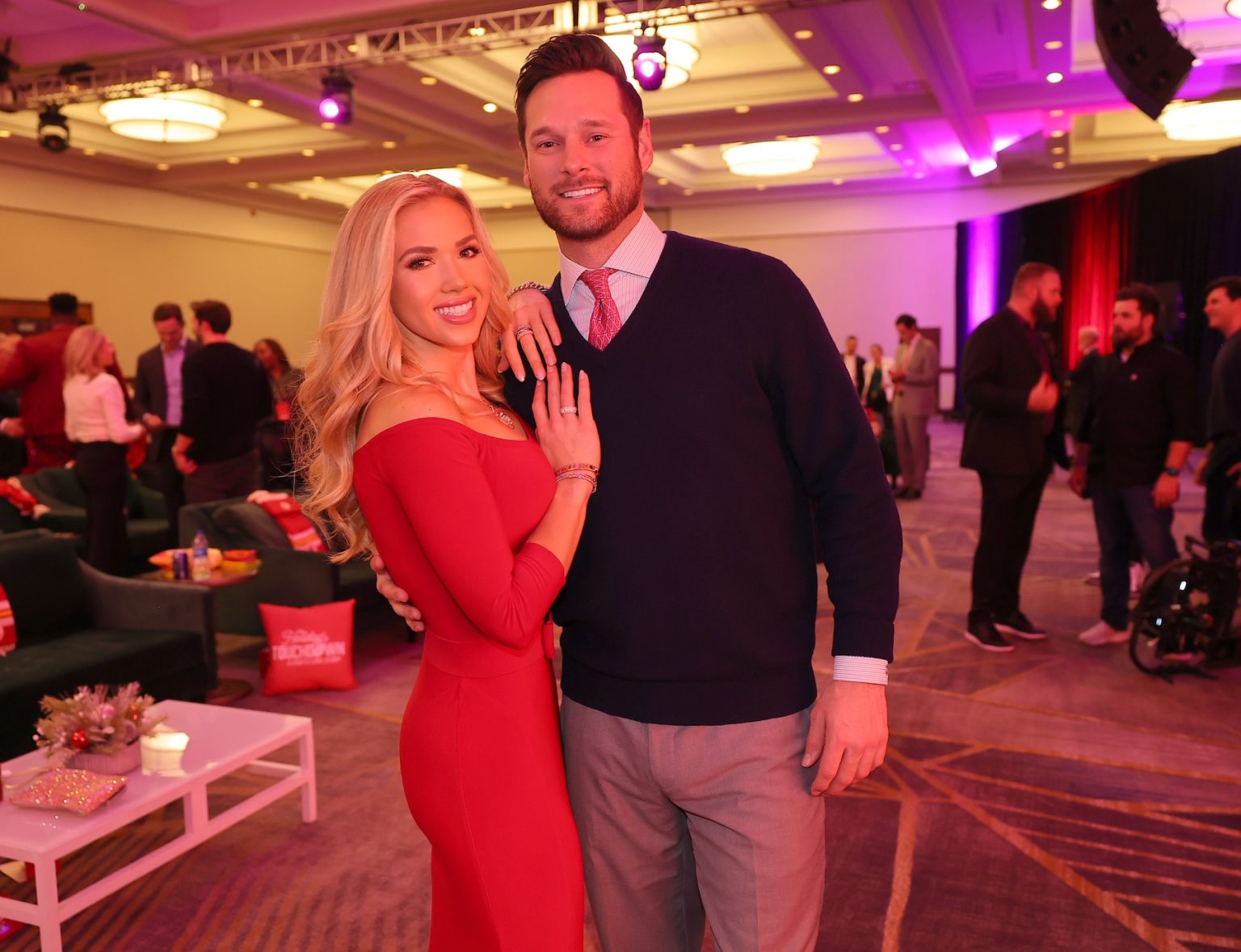 KANSAS CITY, MISSOURI - NOVEMBER 30: (L-R) Gracie Hunt and Cody Keith attend Hallmark's Premiere Screening of Holiday Touchdown: A Chiefs Love Story on November 30, 2024 in Kansas City, Missouri. (Photo by David Eulitt/Getty Images for Hallmark Media)