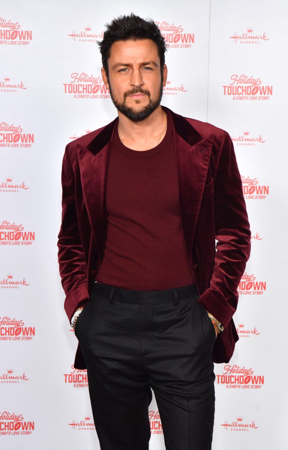 KANSAS CITY, MISSOURI - NOVEMBER 30: Tyler Hynes attends Hallmark's Premiere Screening of Holiday Touchdown: A Chiefs Love Story on November 30, 2024 in Kansas City, Missouri. (Photo by Jason Davis/Getty Images for Hallmark Media)
