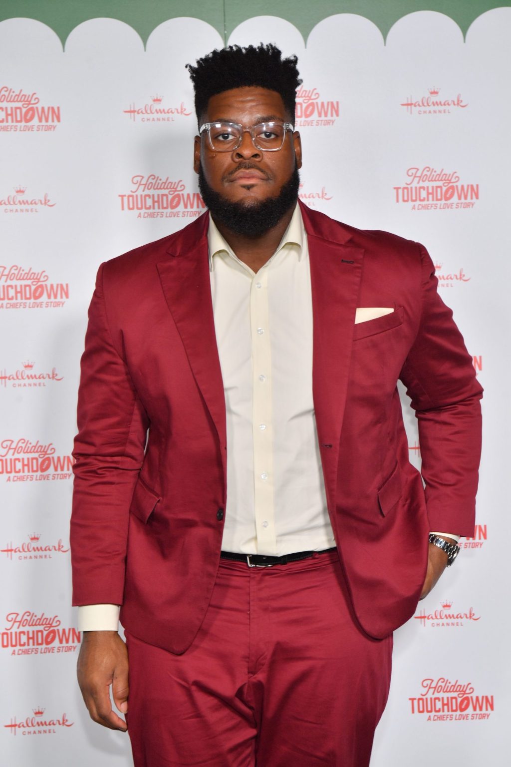 KANSAS CITY, MISSOURI - NOVEMBER 30: Trey Smith attends Hallmark's Premiere Screening of Holiday Touchdown: A Chiefs Love Story on November 30, 2024 in Kansas City, Missouri. (Photo by Jason Davis/Getty Images for Hallmark Media)