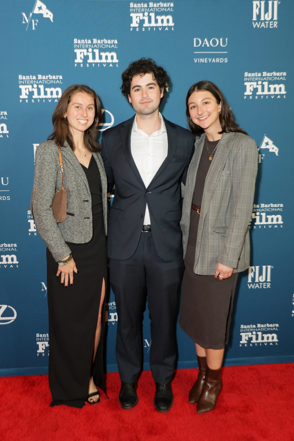 SANTA BARBARA, CALIFORNIA - FEBRUARY 09: (L-R) Kaylee Smite, Max Karpman, and Francesca Hill attend the Virtuosos Award ceremony during the 40th Santa Barbara International Film Festival at The Arlington Theatre on February 09, 2025 in Santa Barbara, California. (Photo by Rebecca Sapp/Getty Images for Santa Barbara International Film Festival)