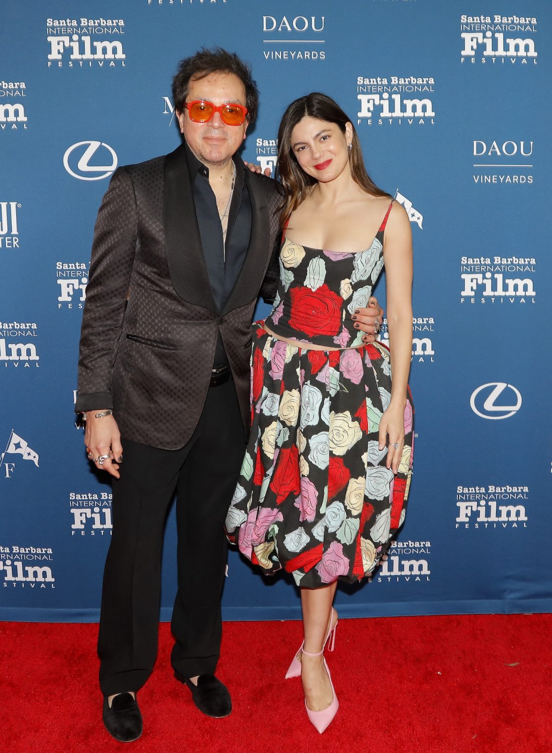 SANTA BARBARA, CALIFORNIA - FEBRUARY 09: SBIFF Executive Director Roger Durling and Monica Barbaro attends the Virtuosos Award ceremony during the 40th Santa Barbara International Film Festival at The Arlington Theatre on February 09, 2025 in Santa Barbara, California. (Photo by Tibrina Hobson/Getty Images for Santa Barbara International Film Festival)