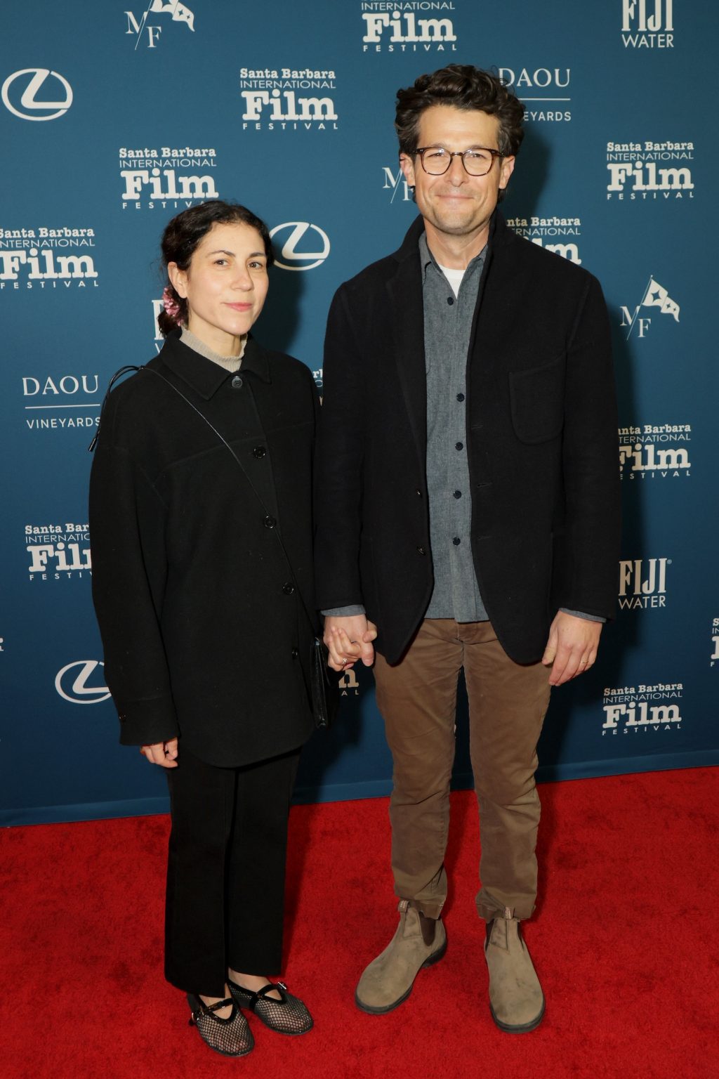 SANTA BARBARA, CALIFORNIA - FEBRUARY 09: (L-R) and Jacob Soboroff attend the Virtuosos Award ceremony during the 40th Santa Barbara International Film Festival at The Arlington Theatre on February 09, 2025 in Santa Barbara, California. (Photo by Rebecca Sapp/Getty Images for Santa Barbara International Film Festival)
