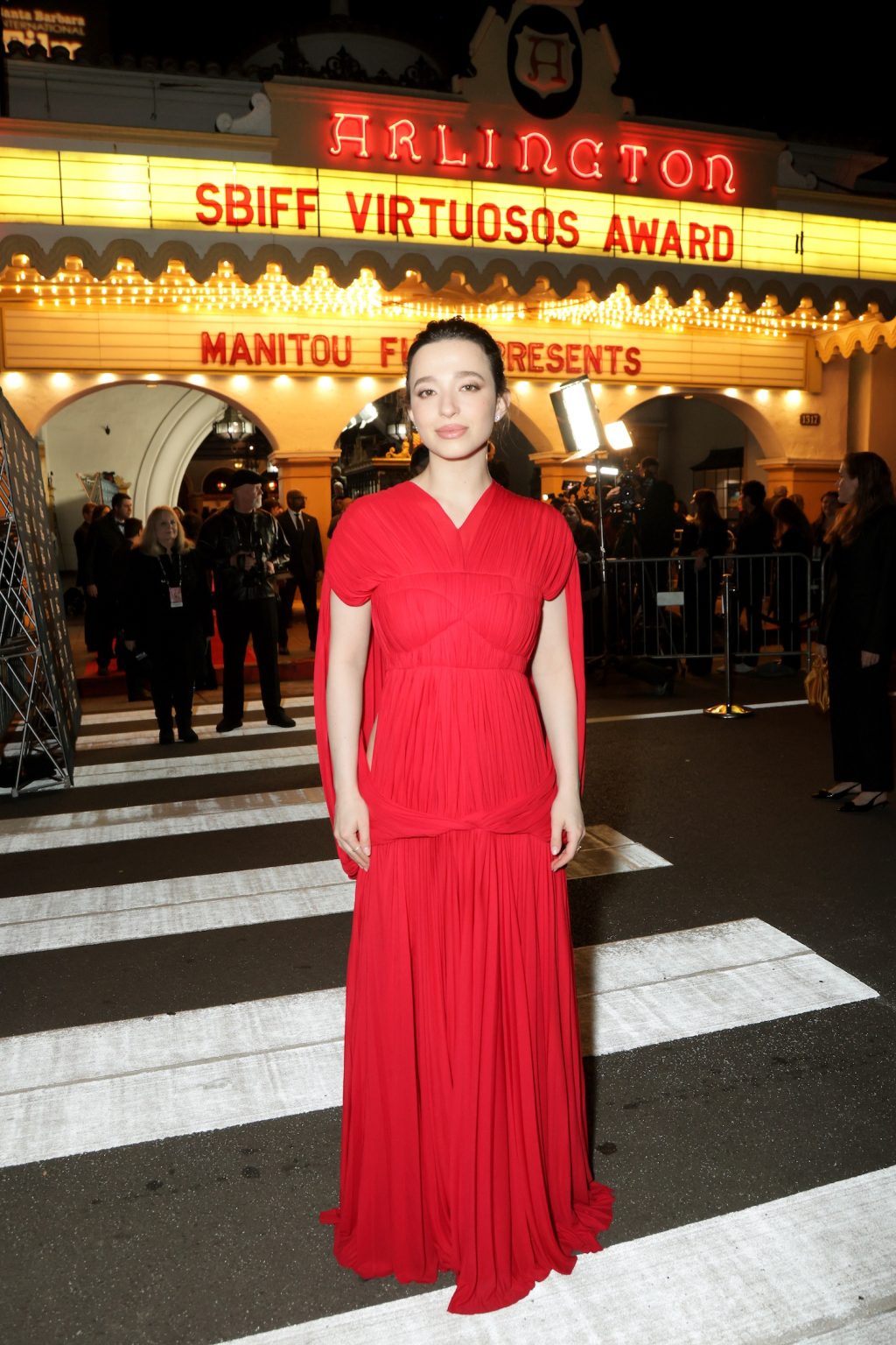 SANTA BARBARA, CALIFORNIA - FEBRUARY 09: Honoree Mikey Madison attends the Virtuosos Award ceremony during the 40th Santa Barbara International Film Festival at The Arlington Theatre on February 09, 2025 in Santa Barbara, California. (Photo by Rebecca Sapp/Getty Images for Santa Barbara International Film Festival)