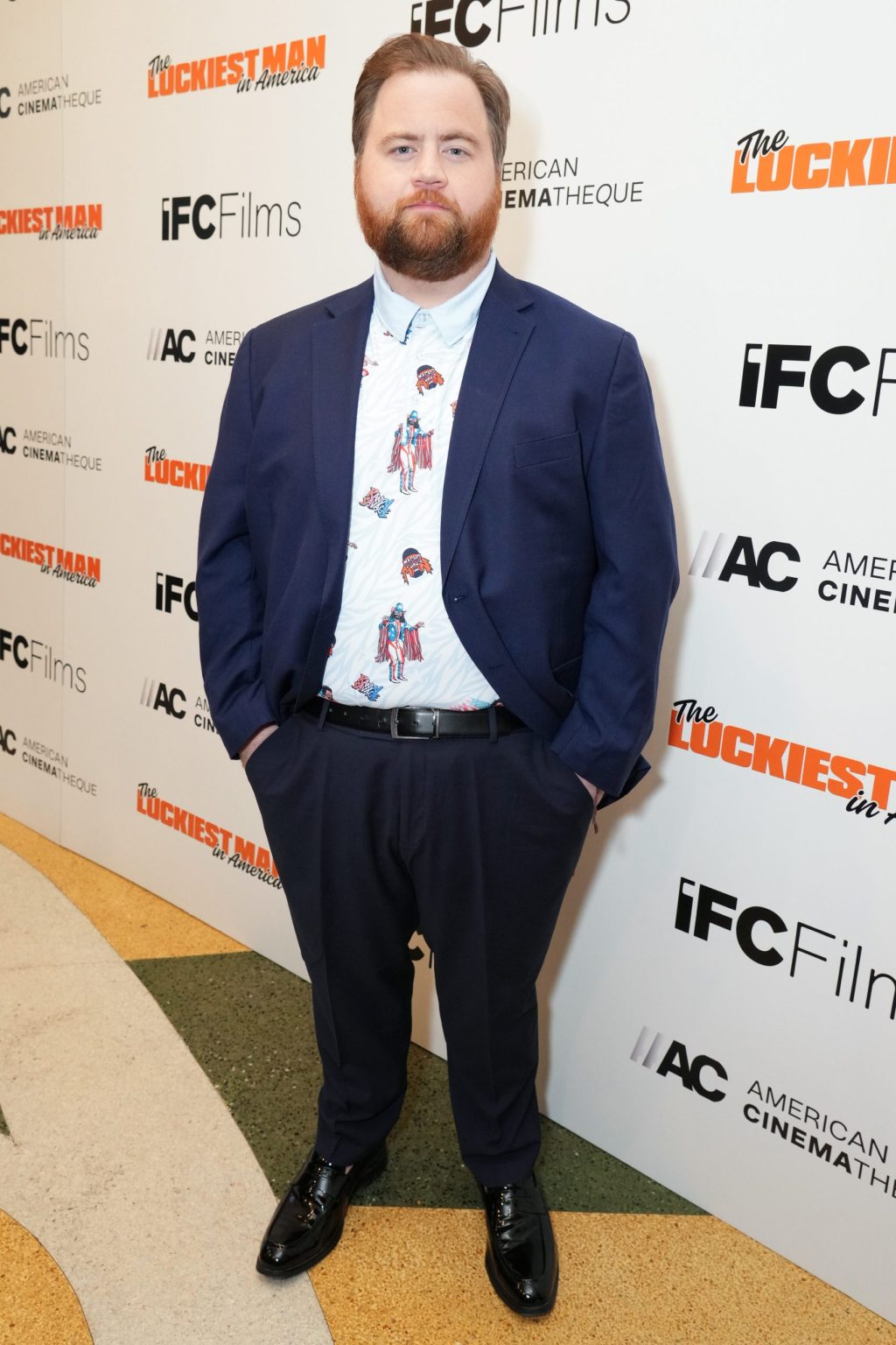 Paul Walter Hauser attends IFC Films’ Luckiest Man in America Los Angeles Premiere at the Aero Theater on ​Tuesday, March ​25, 2025 in Los Angeles.