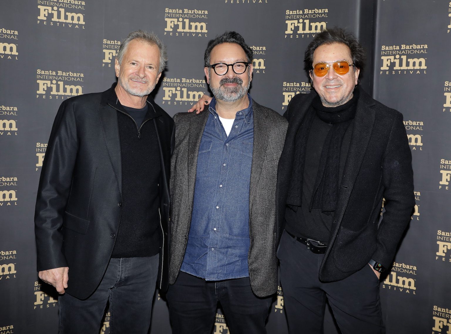 SANTA BARBARA, CALIFORNIA - FEBRUARY 11: (L-R) Tod A. Maitland, James Mangold and Roger Durling attend the screening and Q&A for "A Complete Unknown" durning the 40th Santa Barbara International Film Festival on February 11, 2025 in Santa Barbara, California. (Photo by Tibrina Hobson/Getty Images for Santa Barbara International Film Festival)