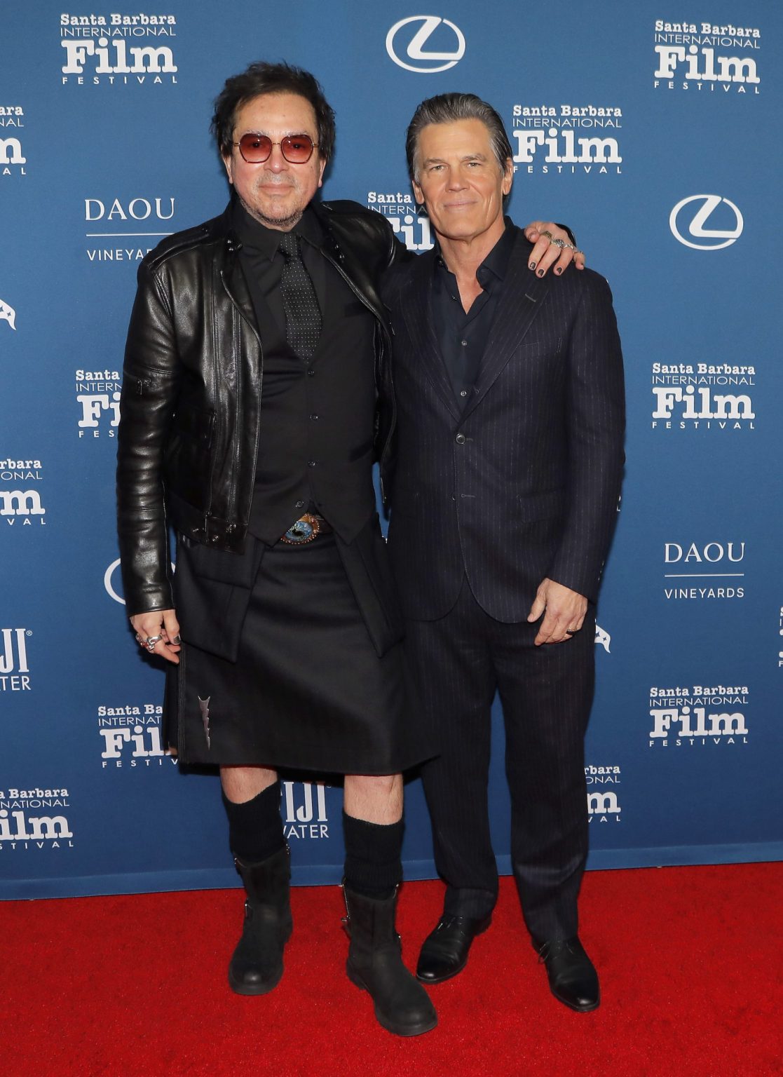 SANTA BARBARA, CALIFORNIA - FEBRUARY 11: SBIFF Executive Director Roger Durling and Josh Brolin attend the Arlington Artist Award ceremony during the 40th Santa Barbara International Film Festival at The Arlington Theatre on February 11, 2025 in Santa Barbara, California. (Photo by Tibrina Hobson/Getty Images for Santa Barbara International Film Festival)